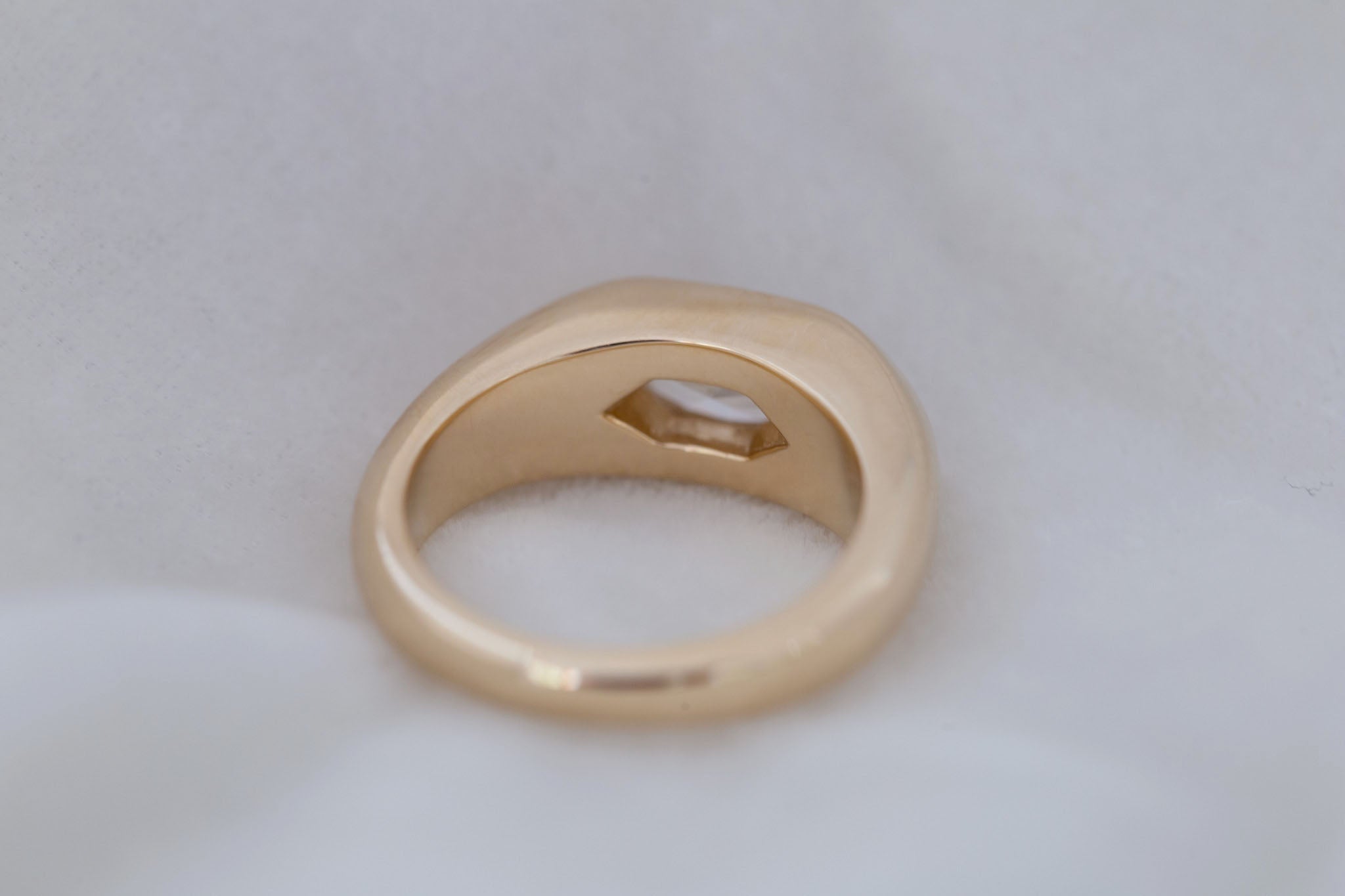 Lyric Ring | Lab Duchess Cut Dome Band Engagement Ring 1.53 ct | 14k Recycled Gold | One of a Kind
