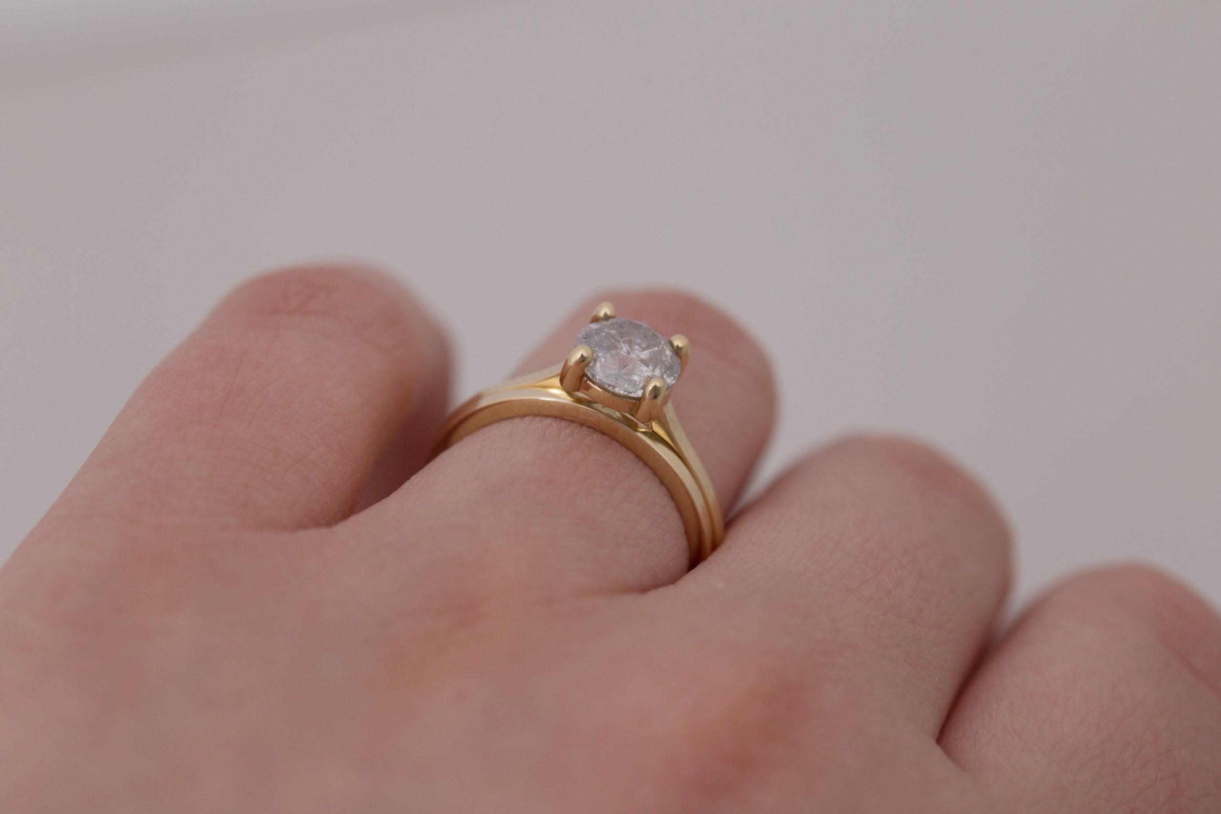 1.5 x 1.5 mm Square Band | 14k Recycled Gold