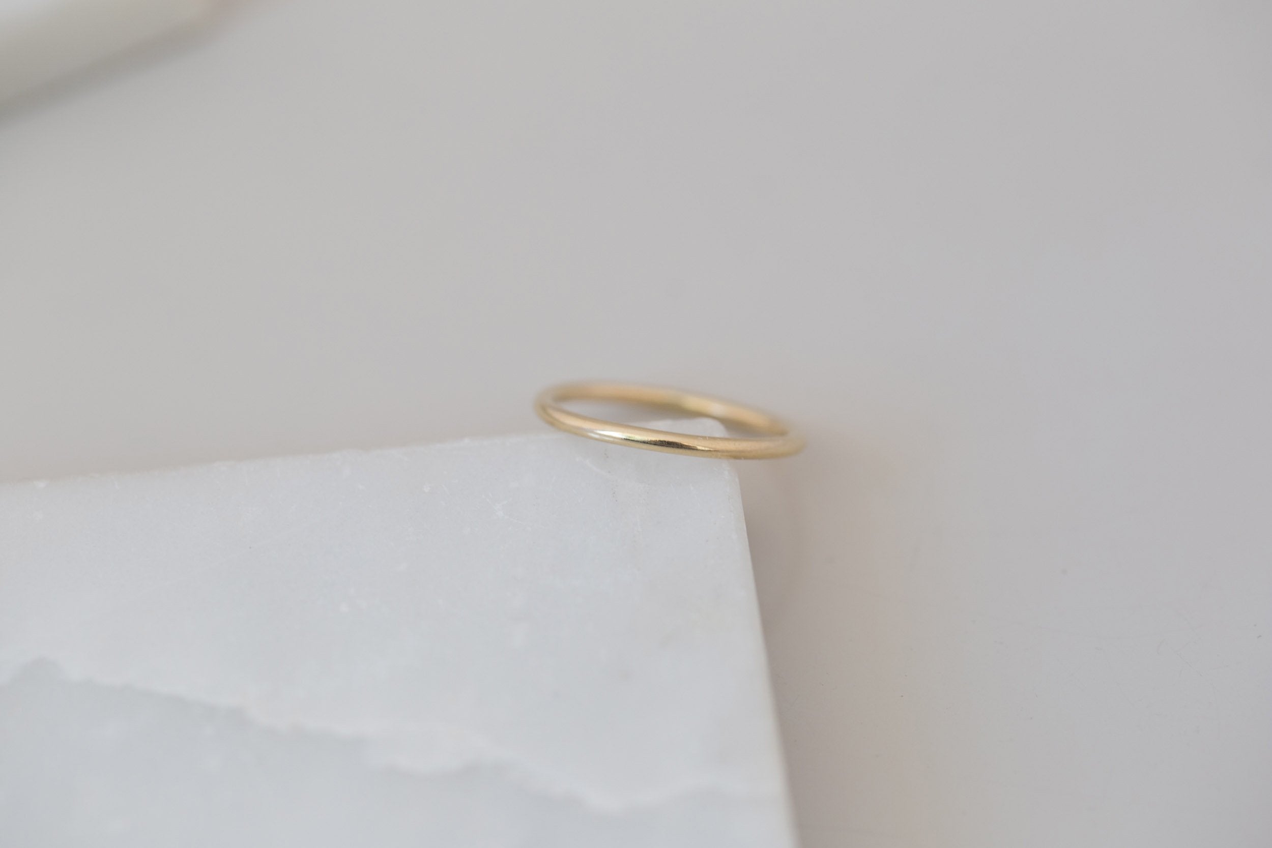 1.6 mm Full Round Band | 14k Recycled Gold
