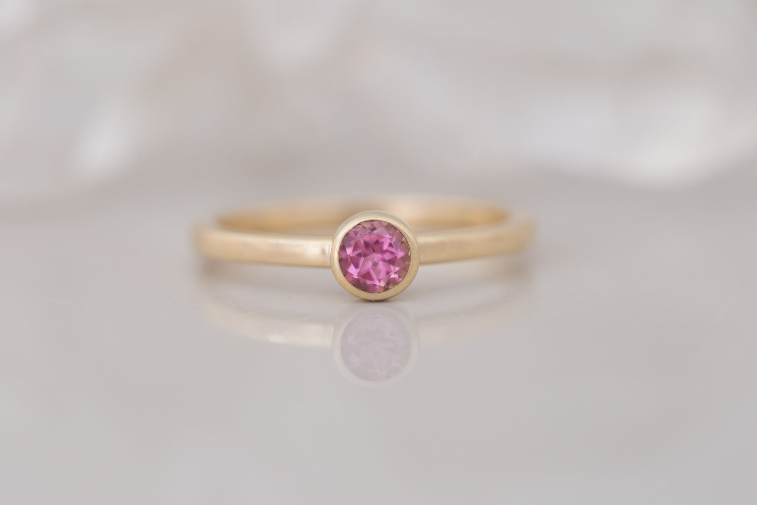 Pink Tourmaline Ring | The Birthstone Ring | October | 14k Recycled Gold