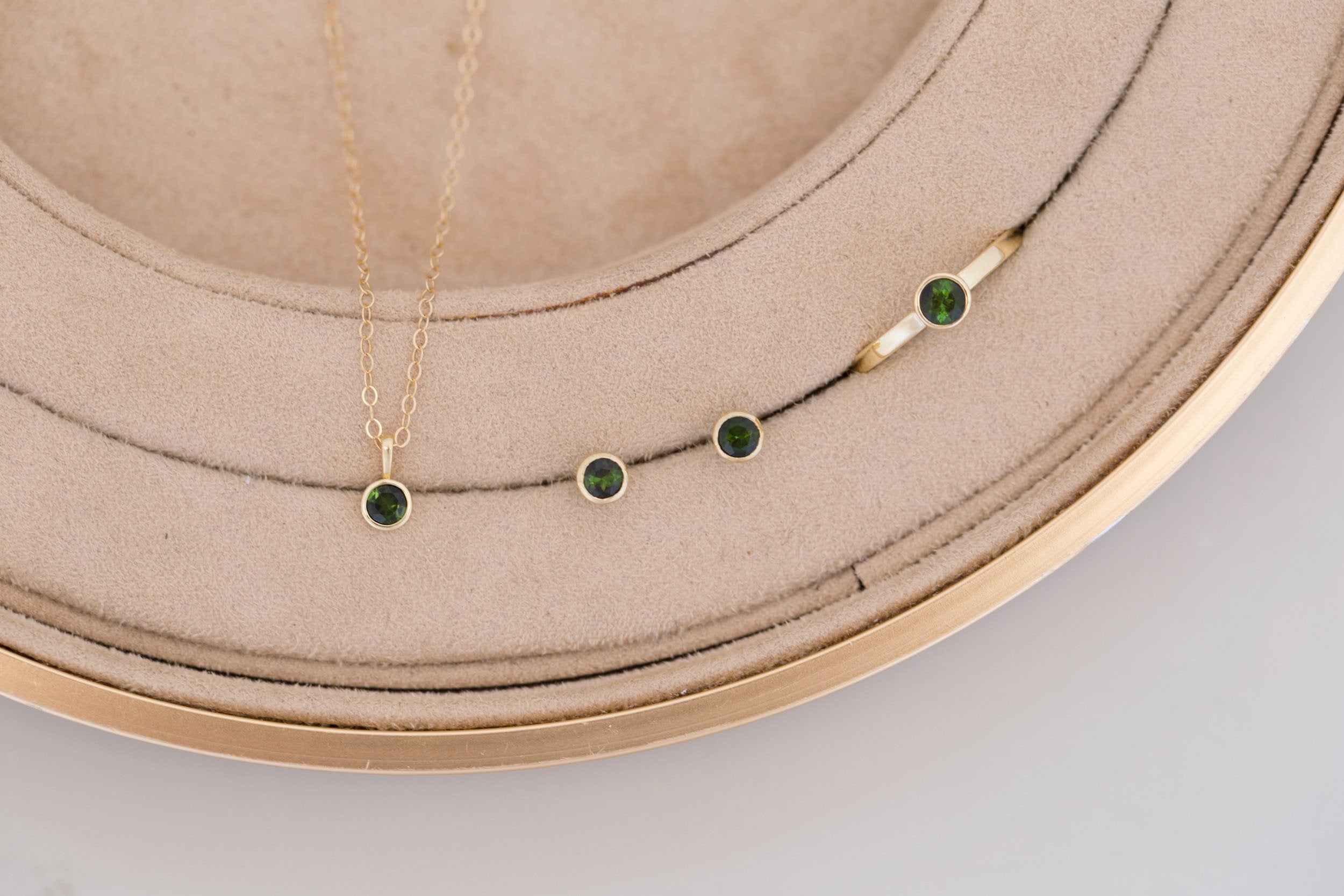 Green Tourmaline Ring | The Birthstone Ring | October | 14k Recycled Gold