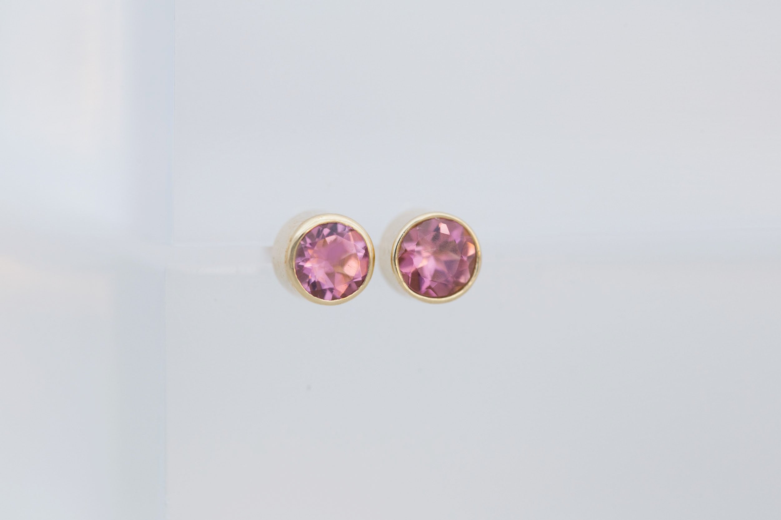 Pink Tourmaline Earrings | The Birthstone Collection | October | 14k Recycled Gold