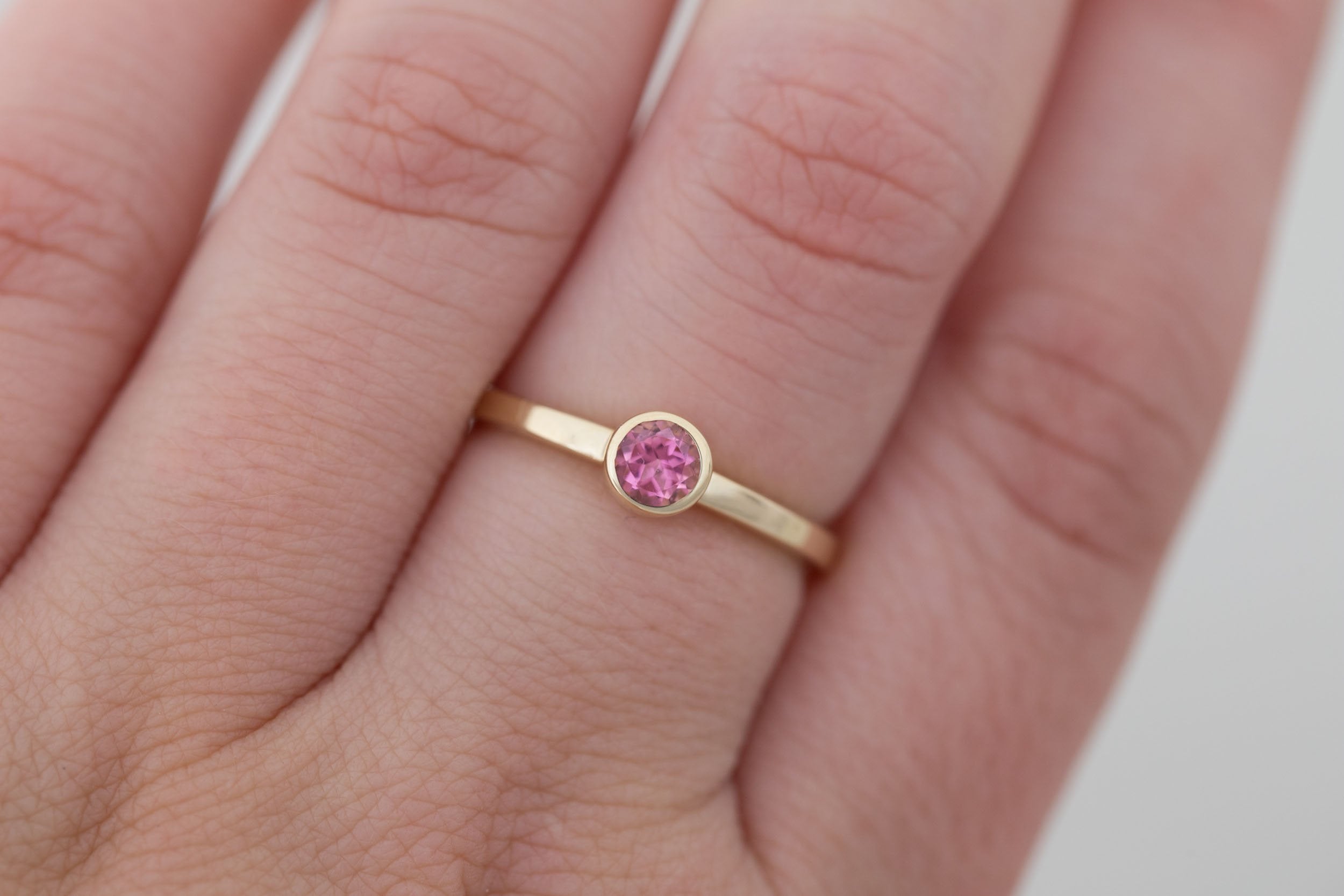 Pink Tourmaline Ring | The Birthstone Ring | October | 14k Recycled Gold