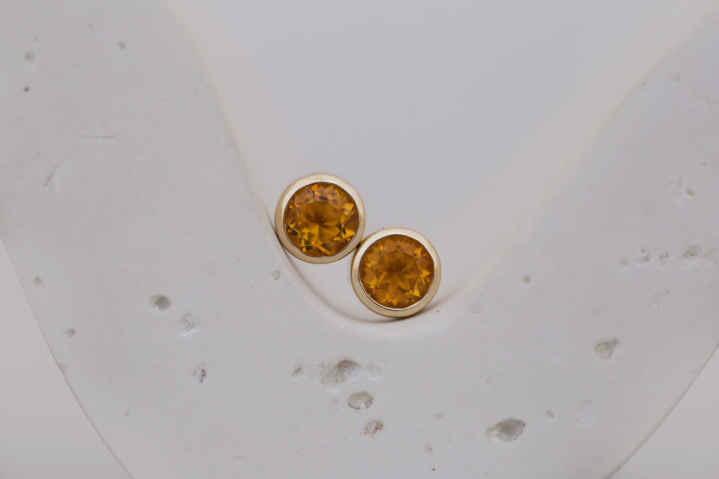 Citrine Earrings | The Birthstone Collection | November | 14k Recycled Gold
