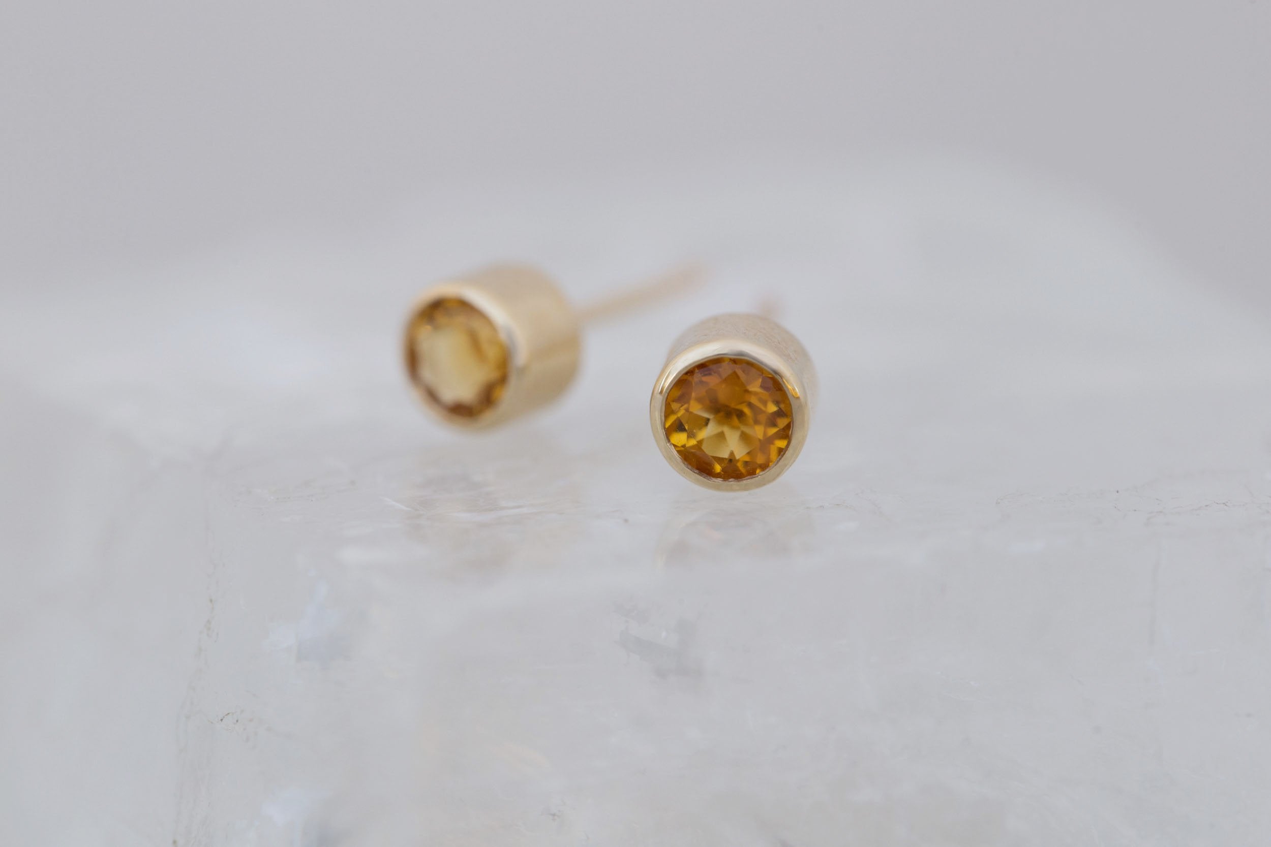 Citrine Earrings | The Birthstone Collection | November | 14k Recycled Gold