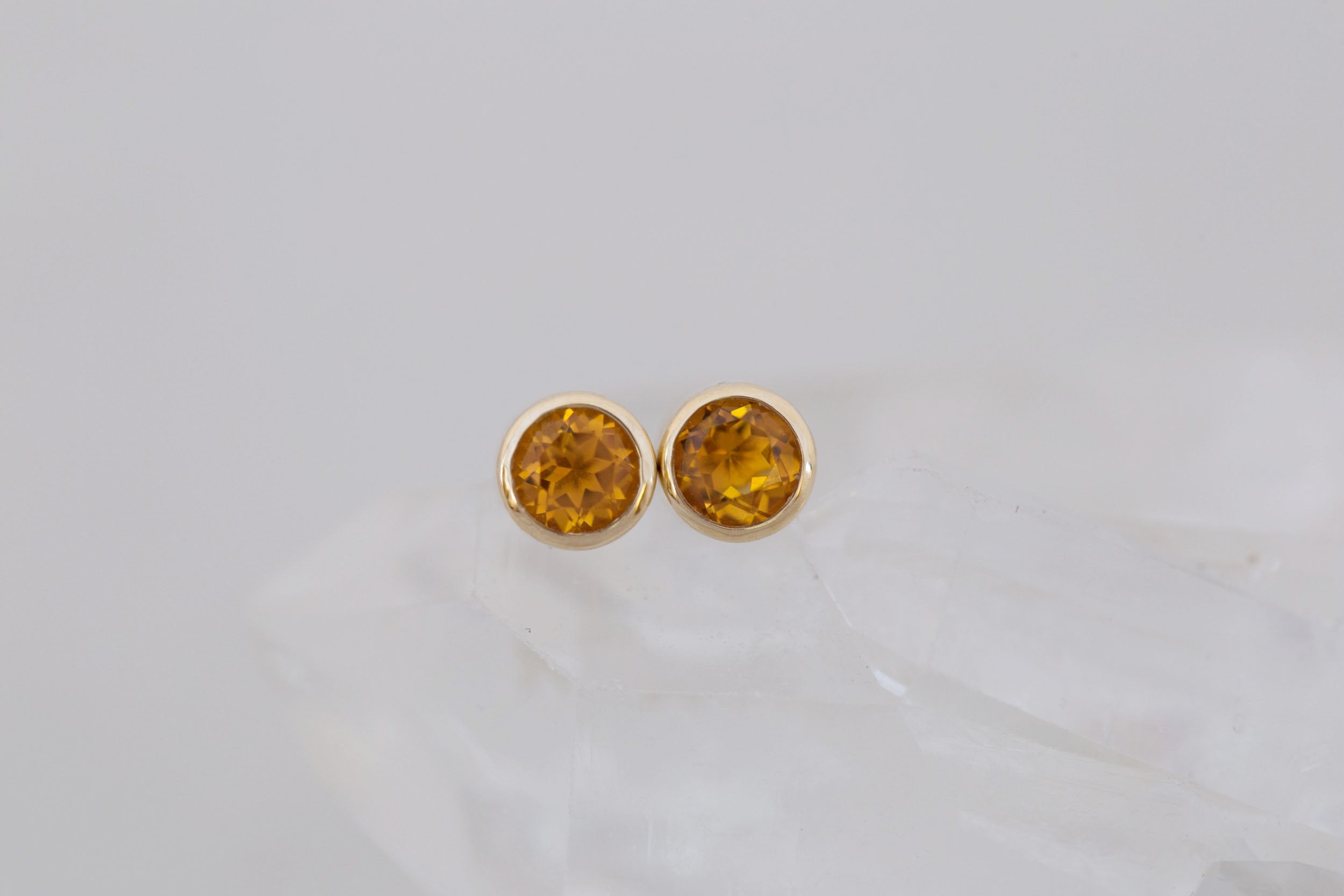 Citrine Earrings | The Birthstone Collection | November | 14k Recycled Gold