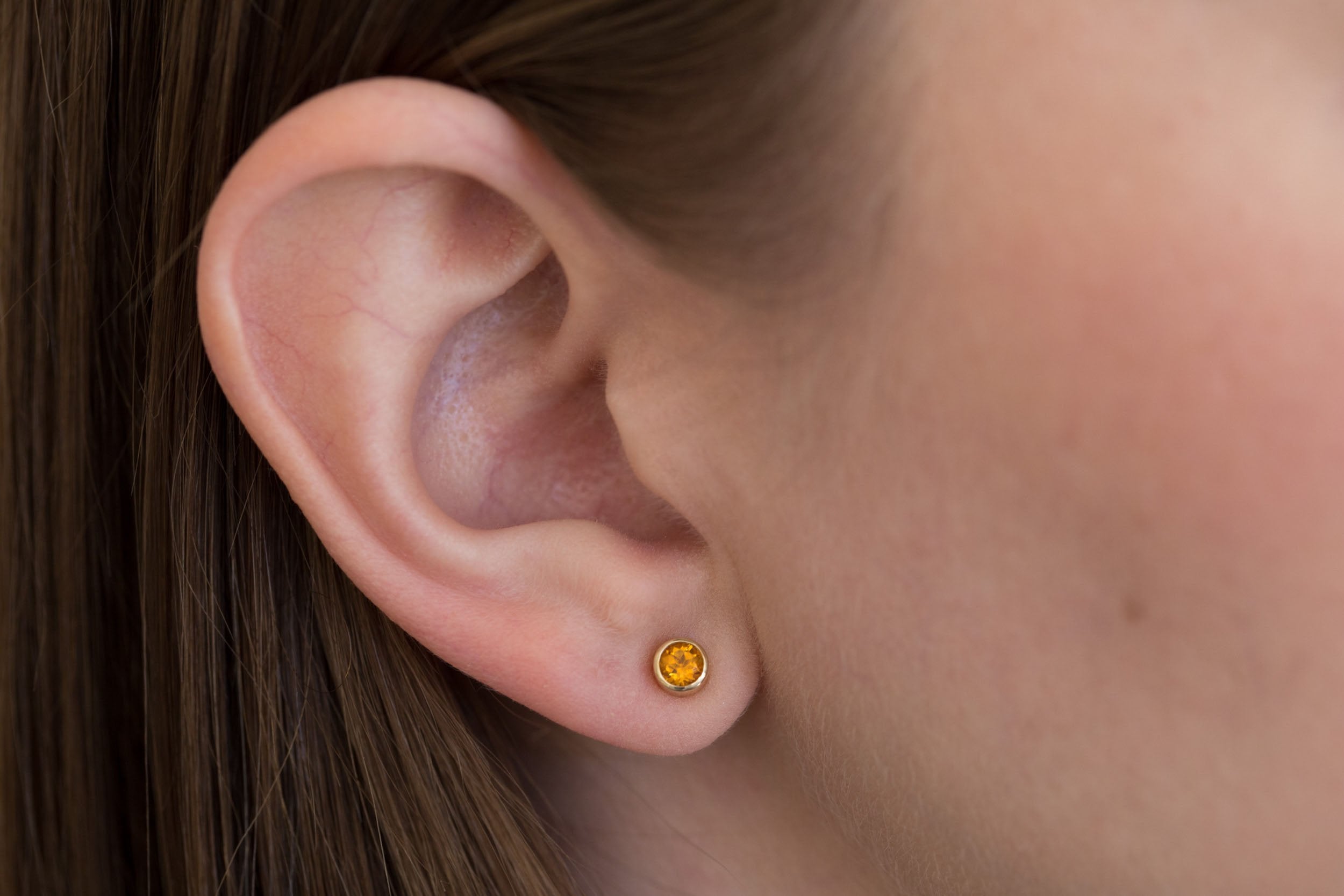 Citrine Earrings | The Birthstone Collection | November | 14k Recycled Gold