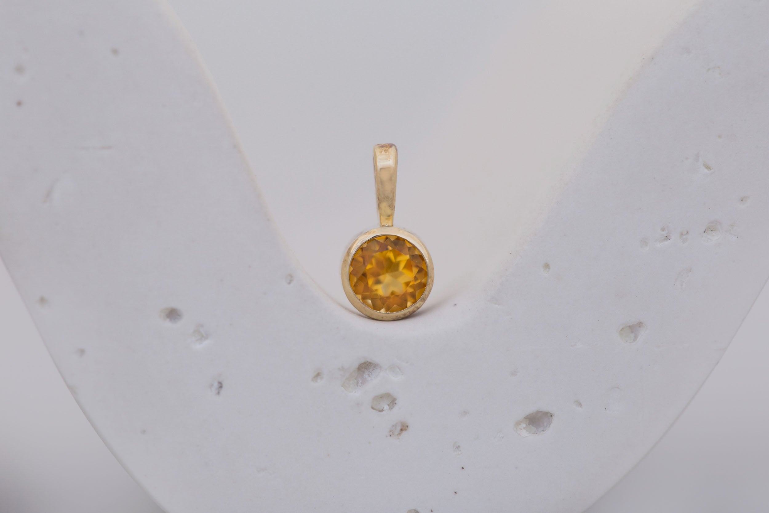 Citrine Pendant | The Birthstone Collection | November | 14k Recycled Gold