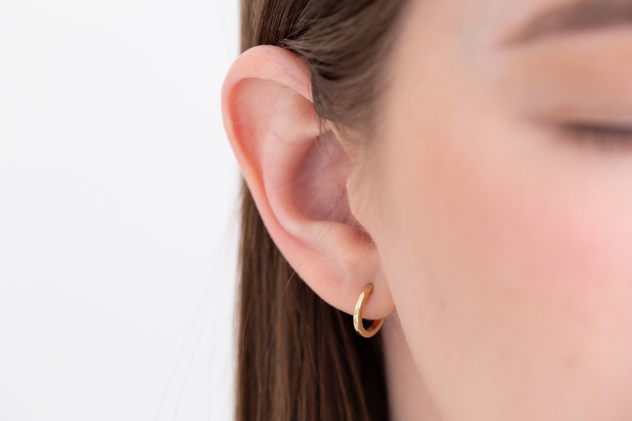 Huggie Hoop Earrings | 14k Recycled Gold