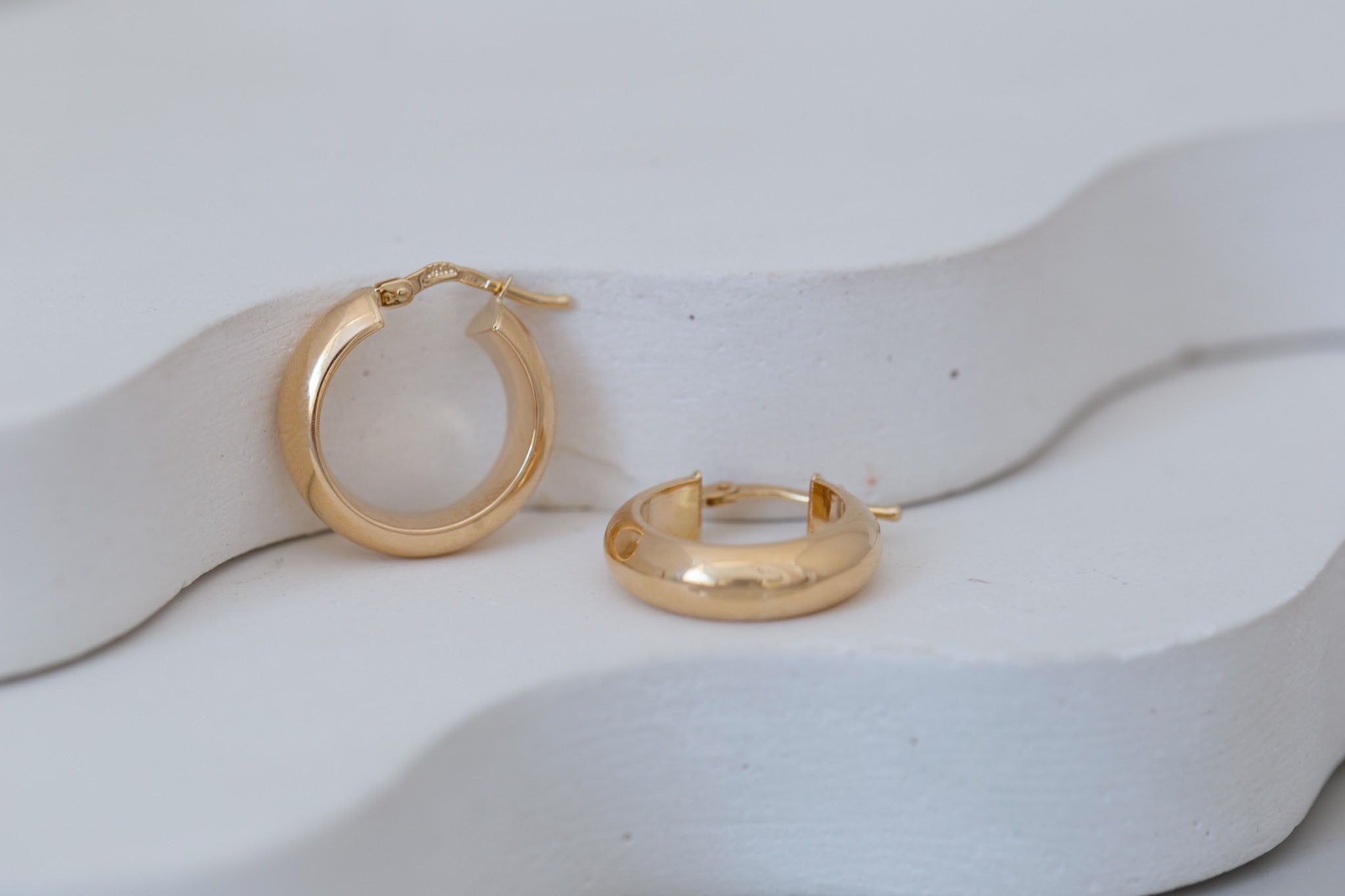 Bold Hoop Earrings | Medium | 14k Recycled Gold