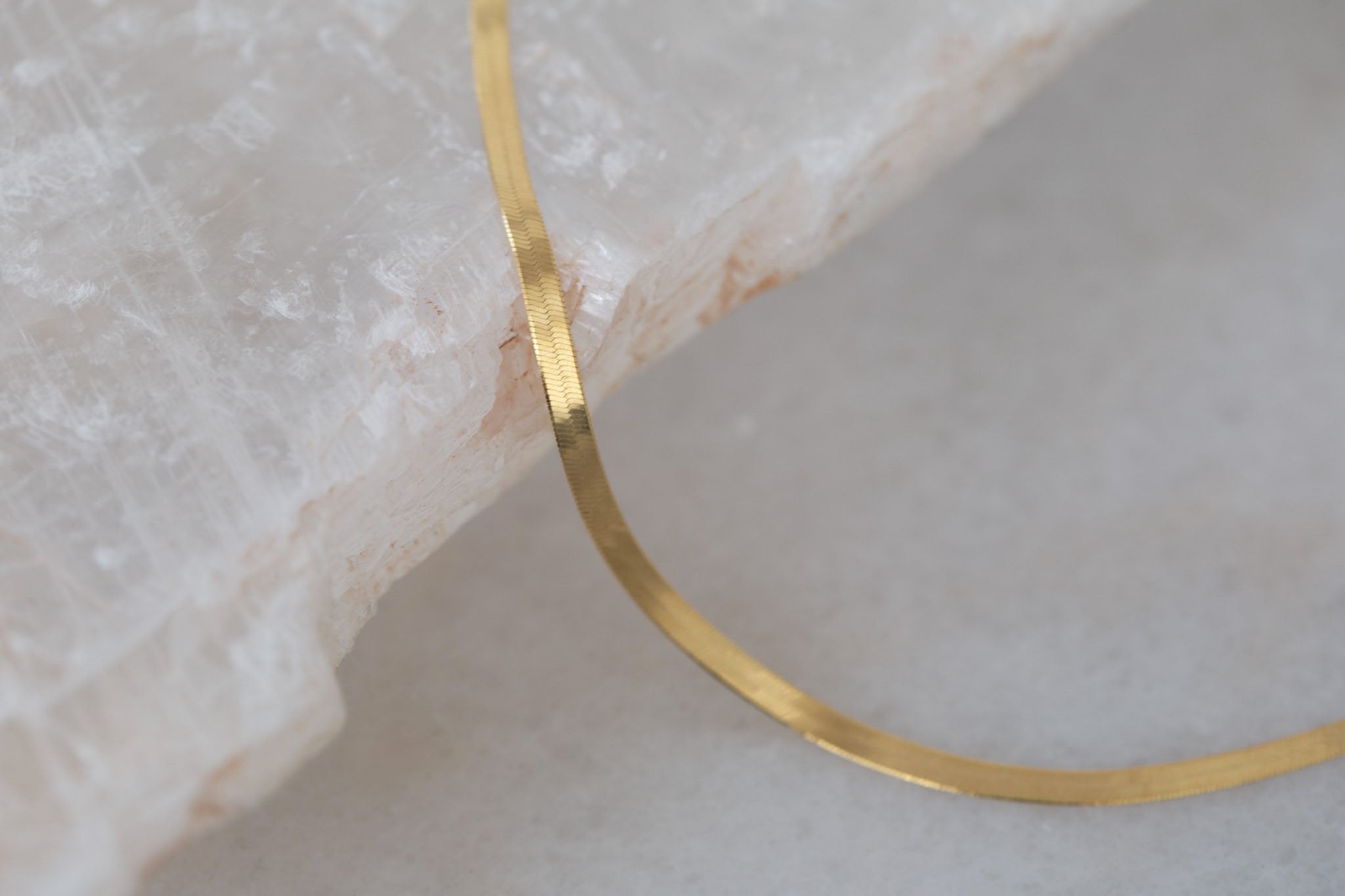 Herringbone Chain Necklace, 2.8 mm | 14k Recycled Gold