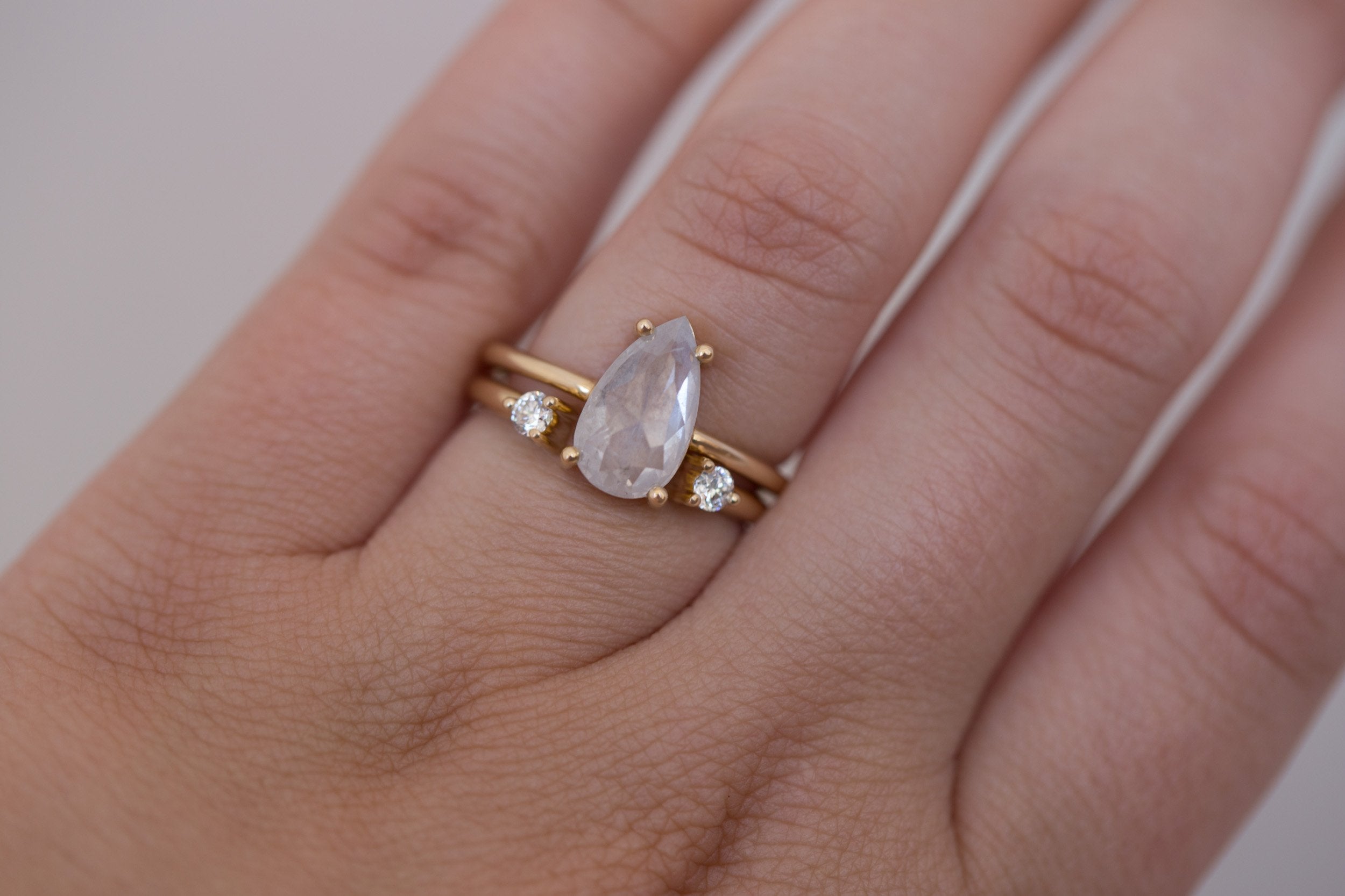 Round Diamond Open Cuff Band | 14k Recycled Gold