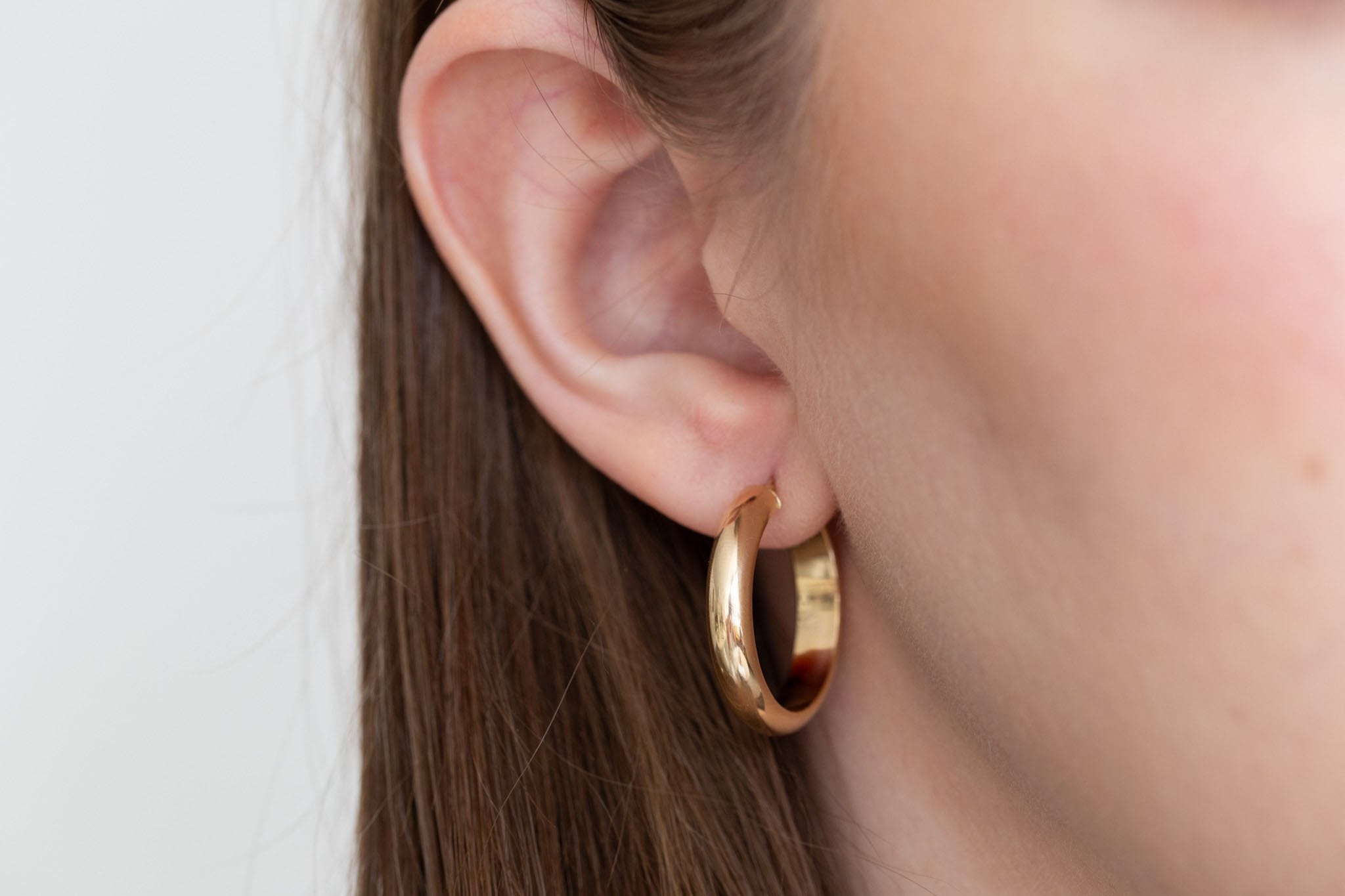 Bold Hoop Earrings  | Large | 14k Recycled Gold