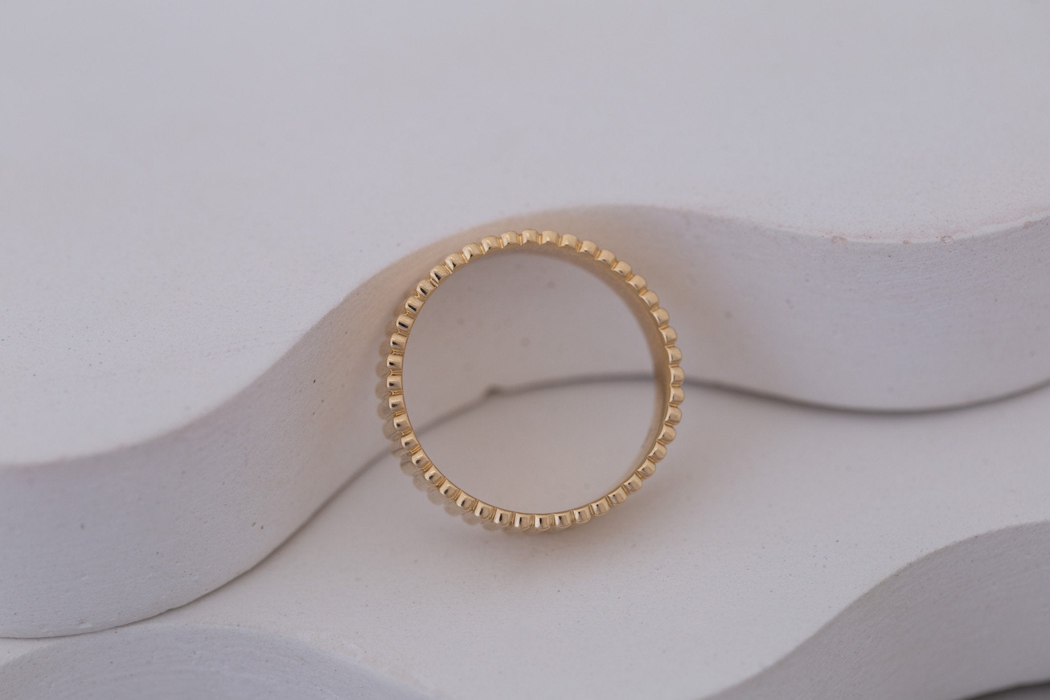 3.5 mm Fluted Band  | 14k Recycled Gold