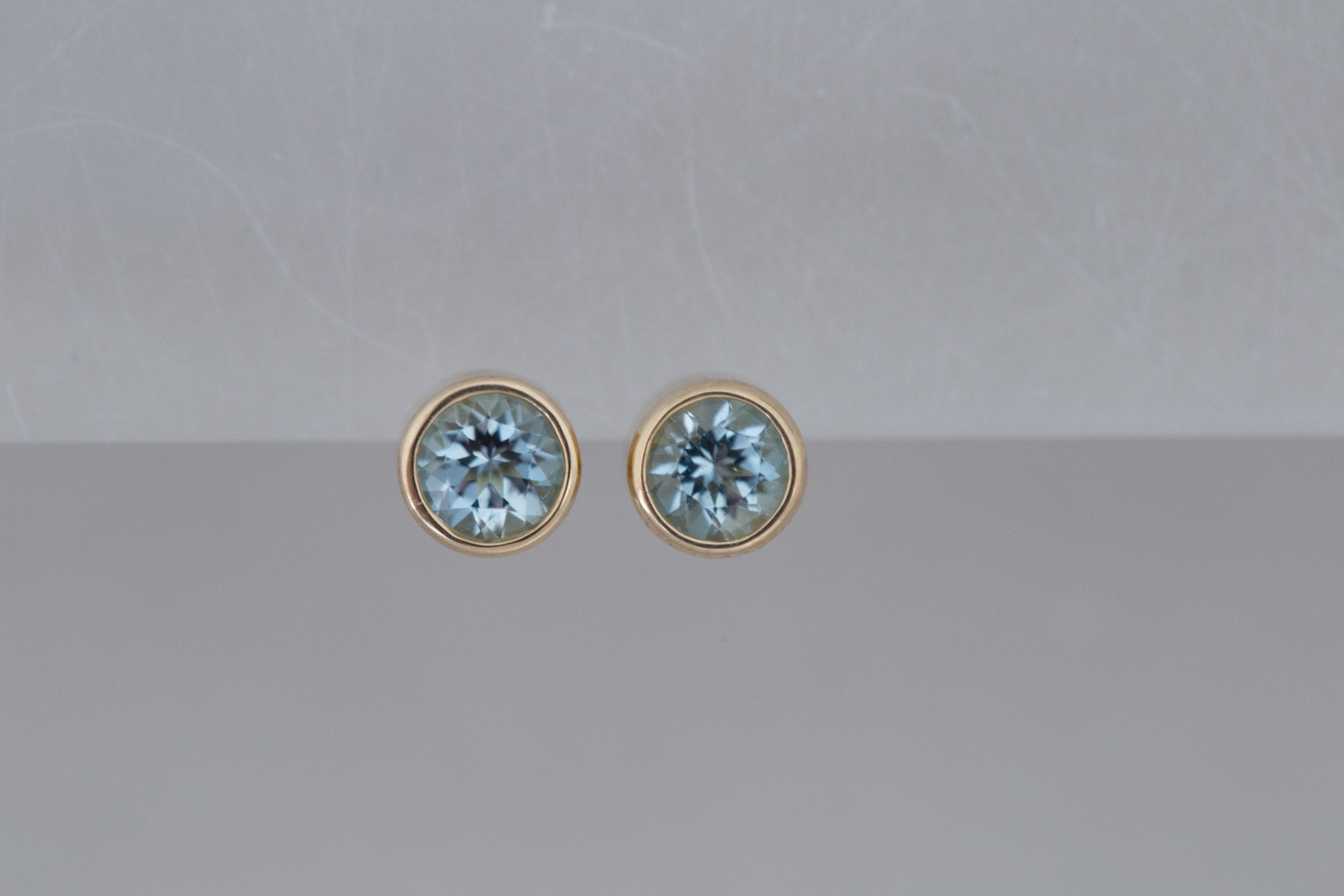 Aquamarine Earrings | The Birthstone Collection | March | 14k Recycled Gold
