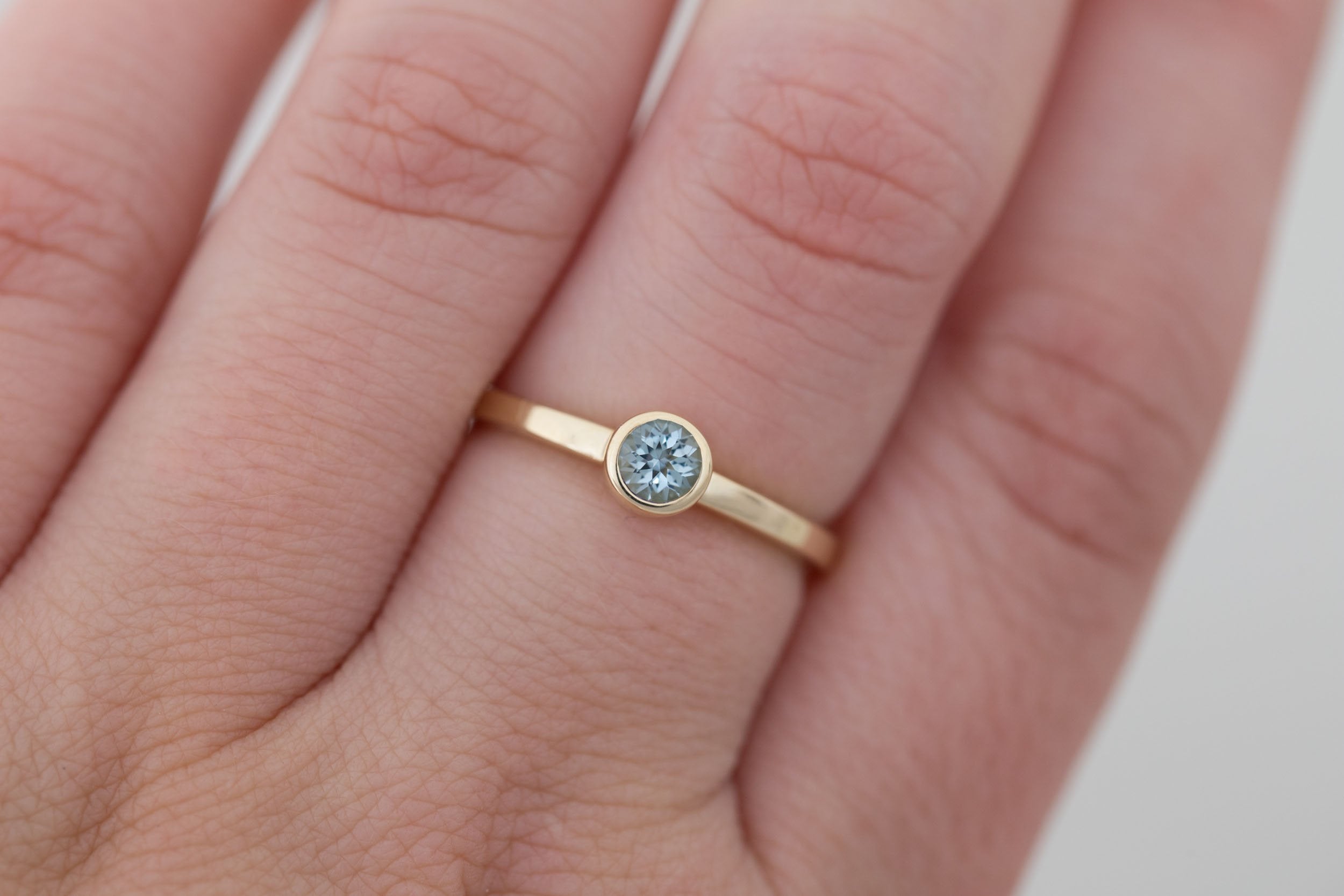 Aquamarine Ring | The Birthstone Ring | March | 14k Recycled Gold