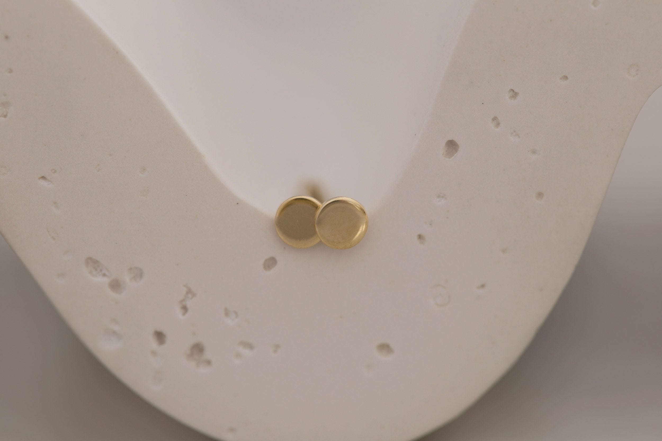 3 mm Gold Disc Earrings | 14k Recycled Gold