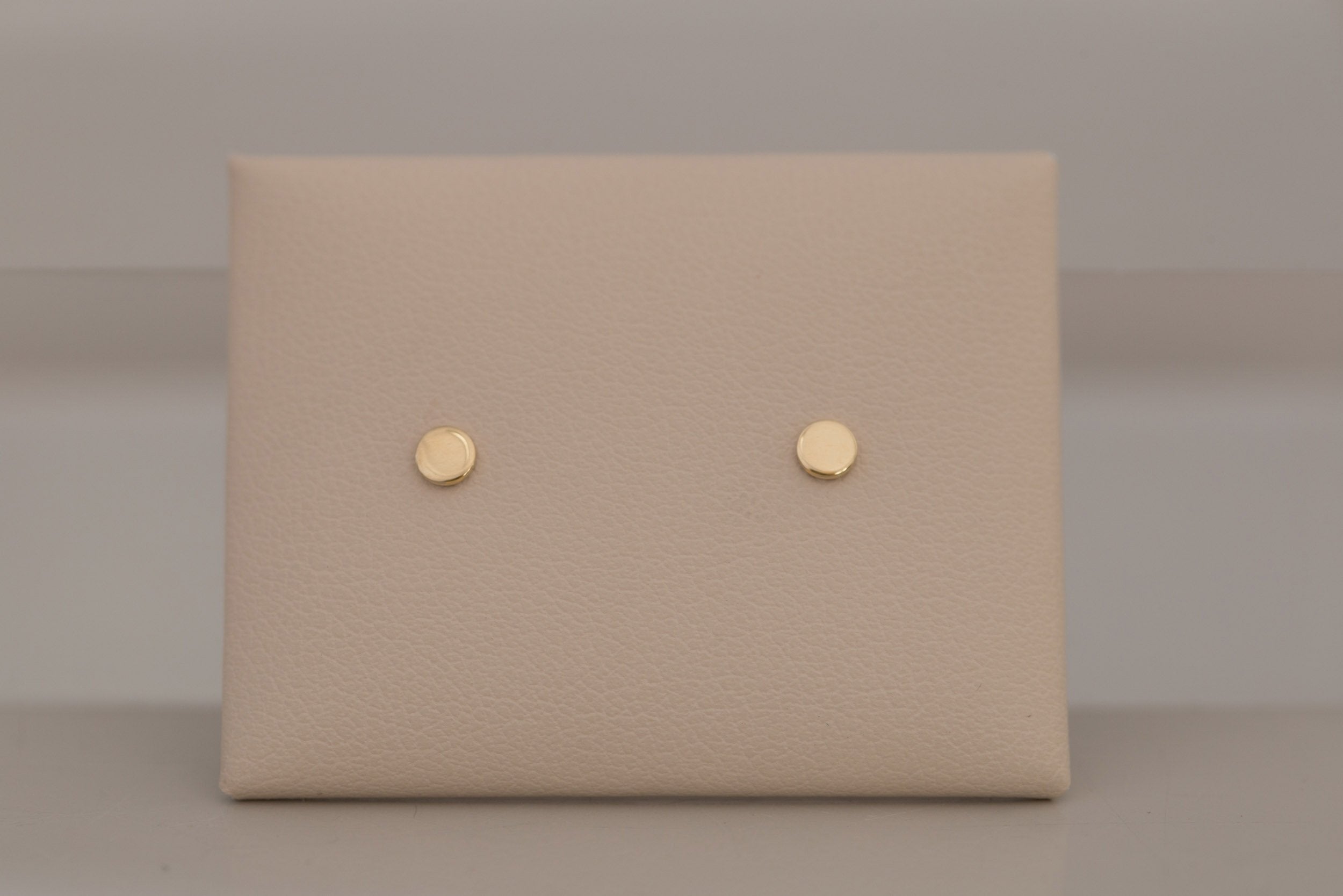 3 mm Gold Disc Earrings | 14k Recycled Gold