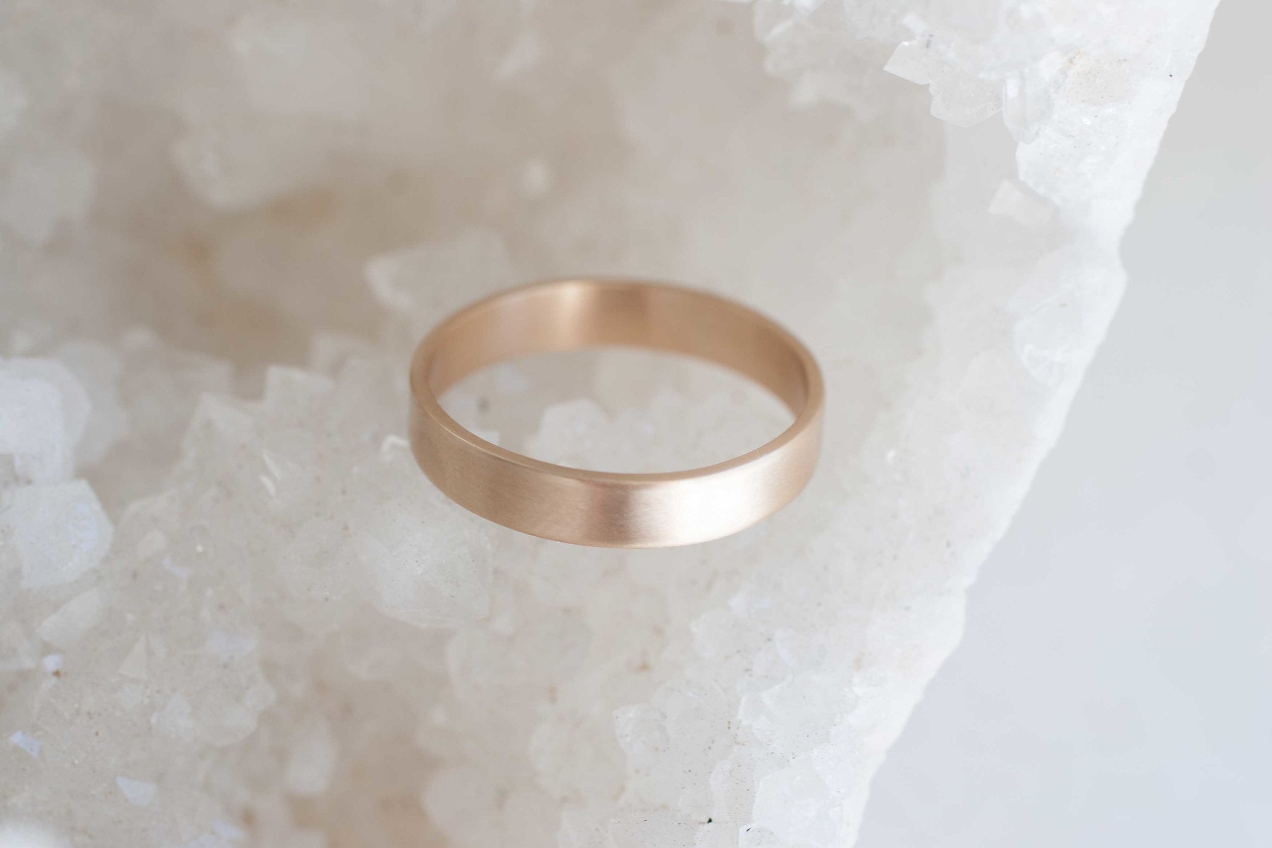 4 x 1 mm Flat Band | 14k Recycled Yellow Gold