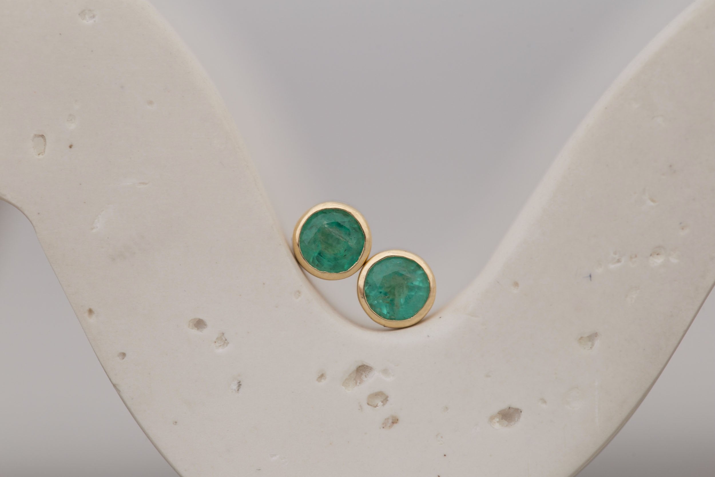 Emerald Earrings | The Birthstone Collection | May | 14k Recycled Gold