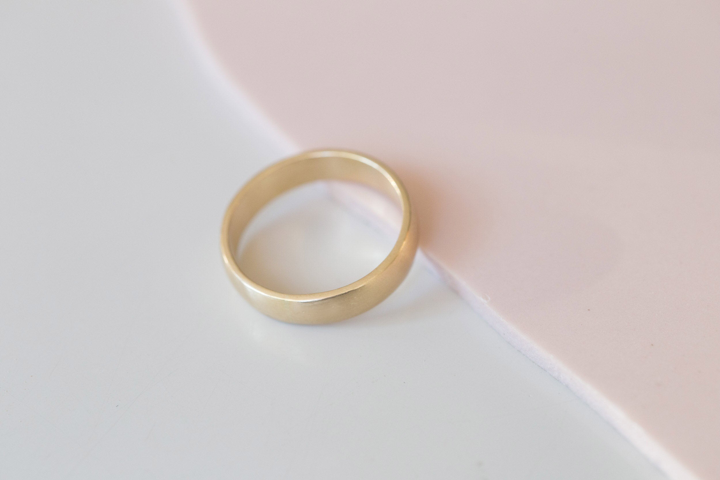5 x 1.5 mm Half Round Band | 14k Recycled Yellow Gold