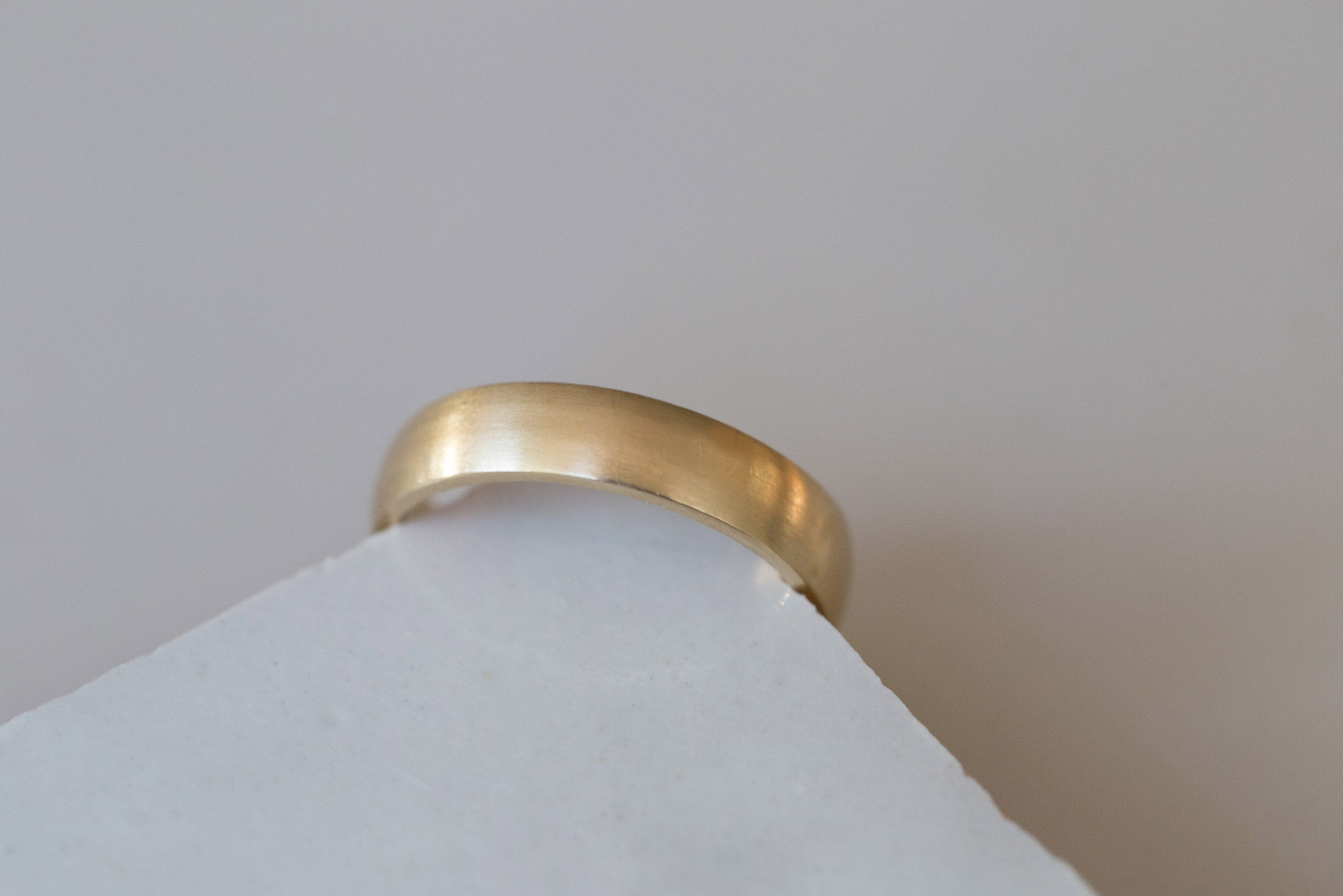 5 x 1.5 mm Half Round Band | 14k Recycled Yellow Gold