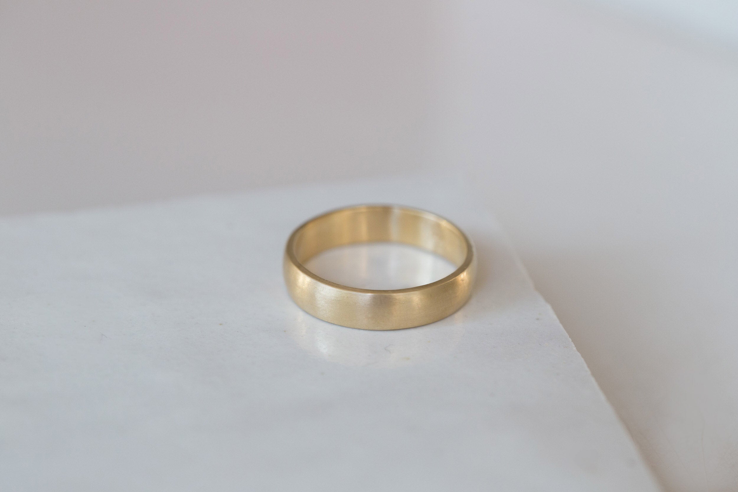 5 x 1.5 mm Half Round Band | 14k Recycled Yellow Gold