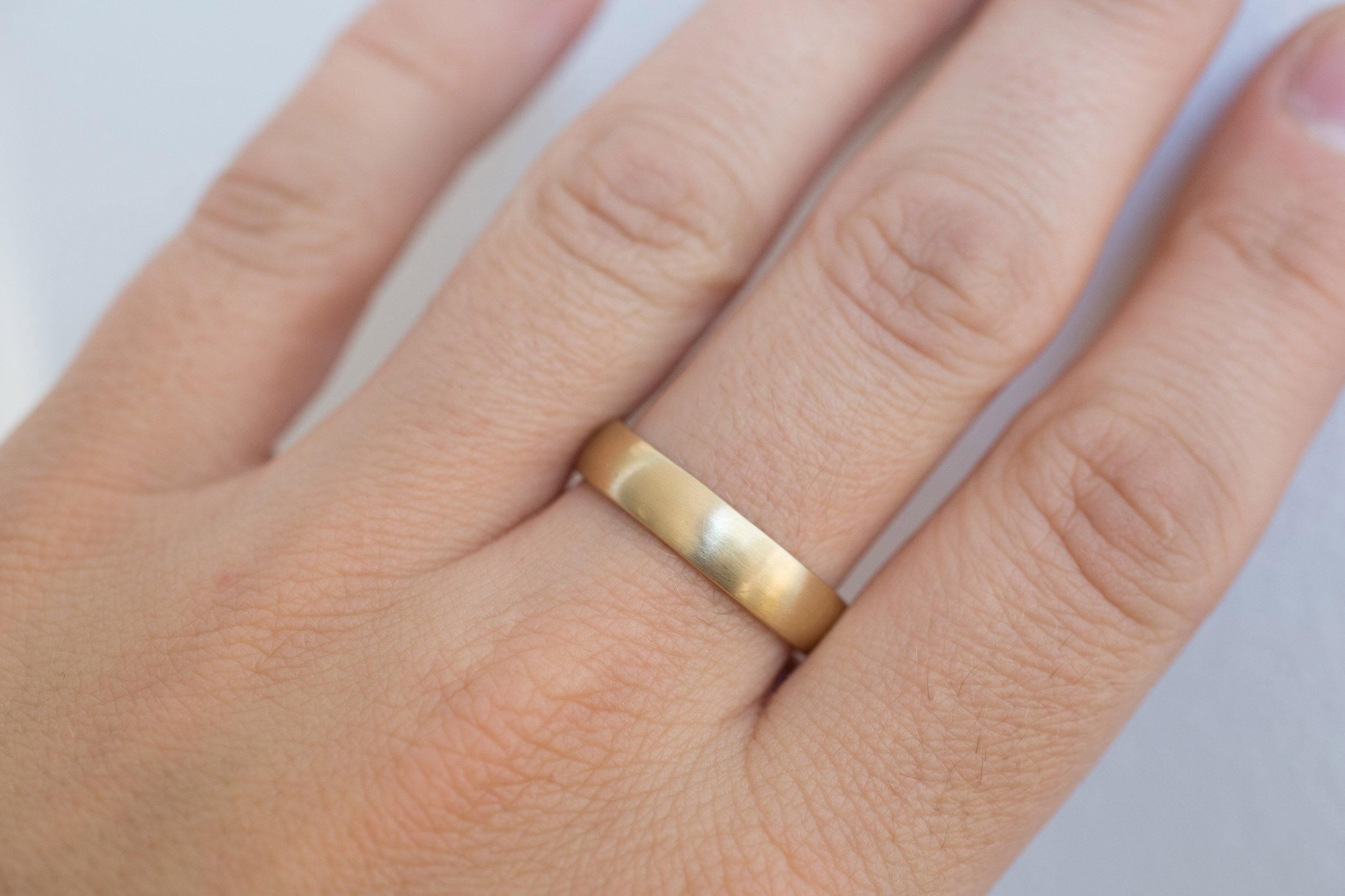 5 x 1.5 mm Half Round Band | 14k Recycled Yellow Gold