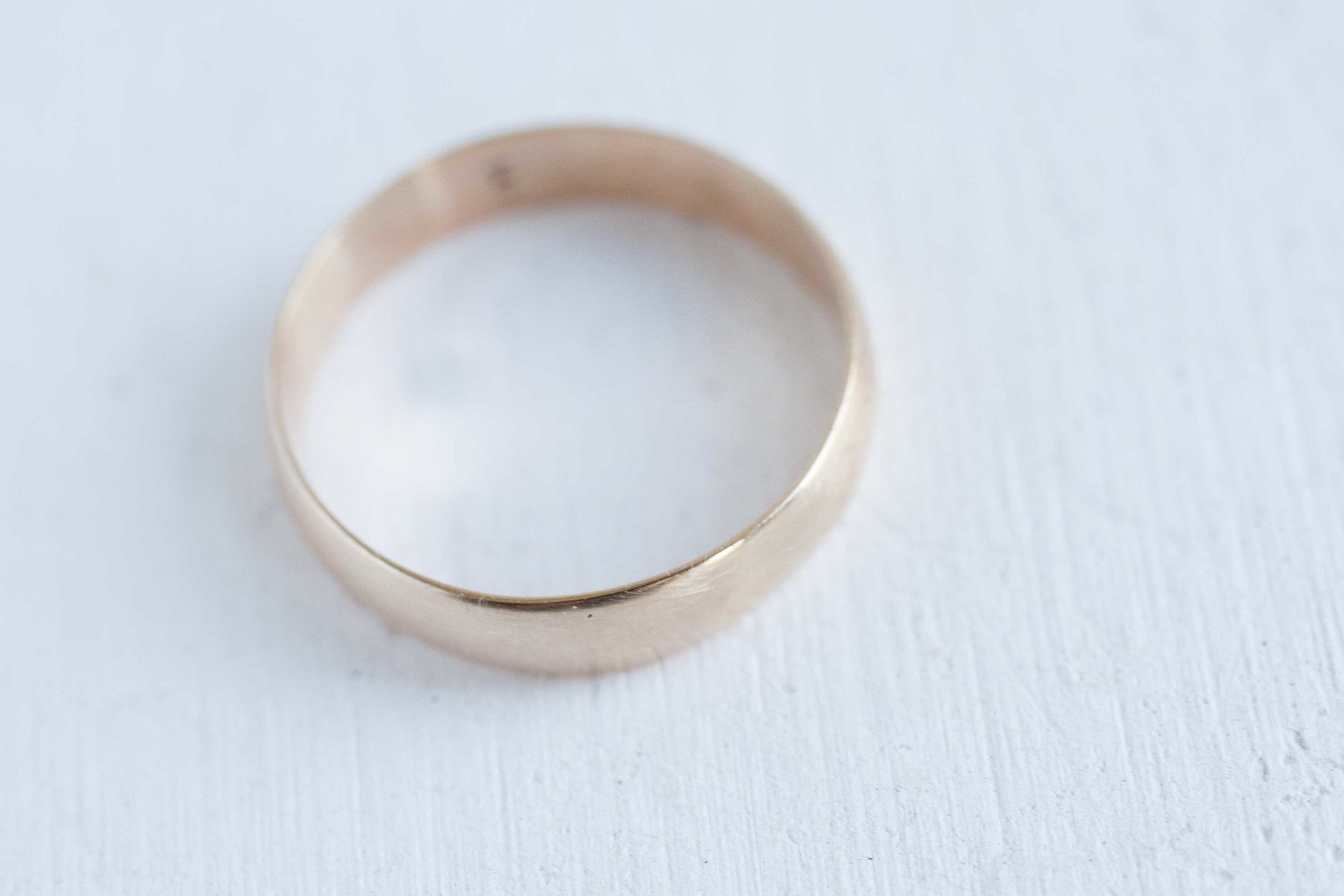 5 x 1 mm Half Round Band | 14k Recycled Yellow Gold