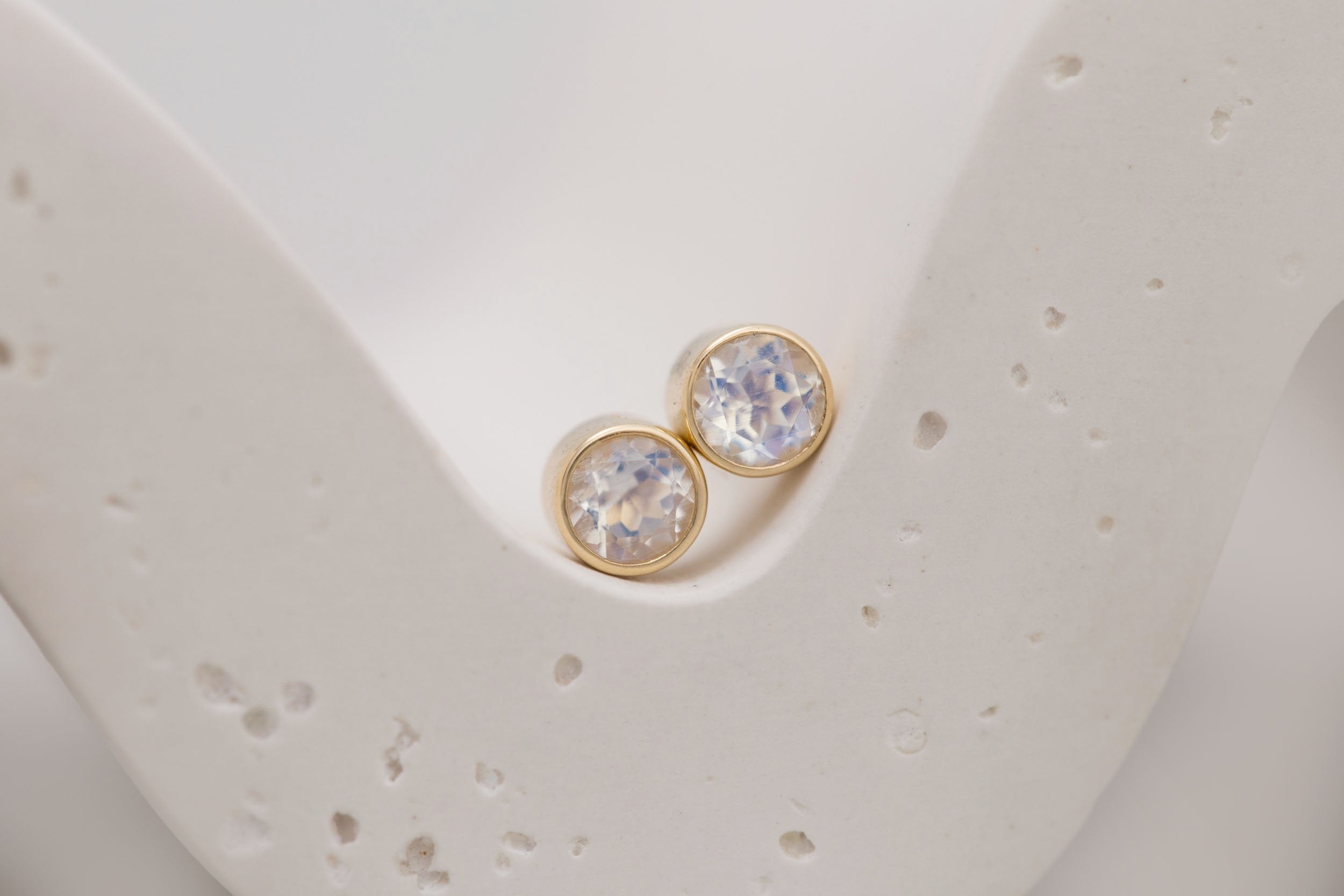 Moonstone Earrings | The Birthstone Collection | June | 14k Recycled Gold