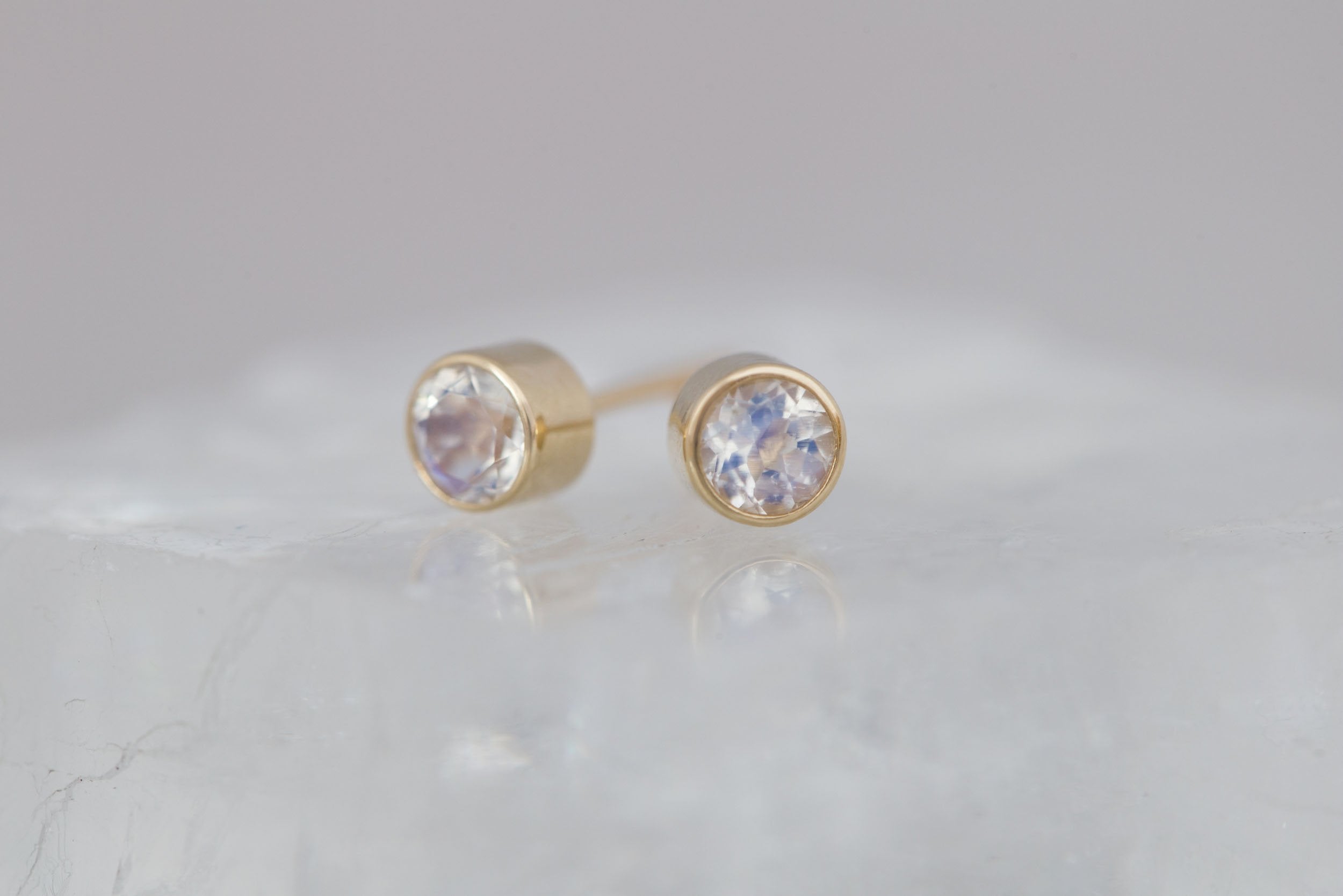 Moonstone Earrings | The Birthstone Collection | June | 14k Recycled Gold