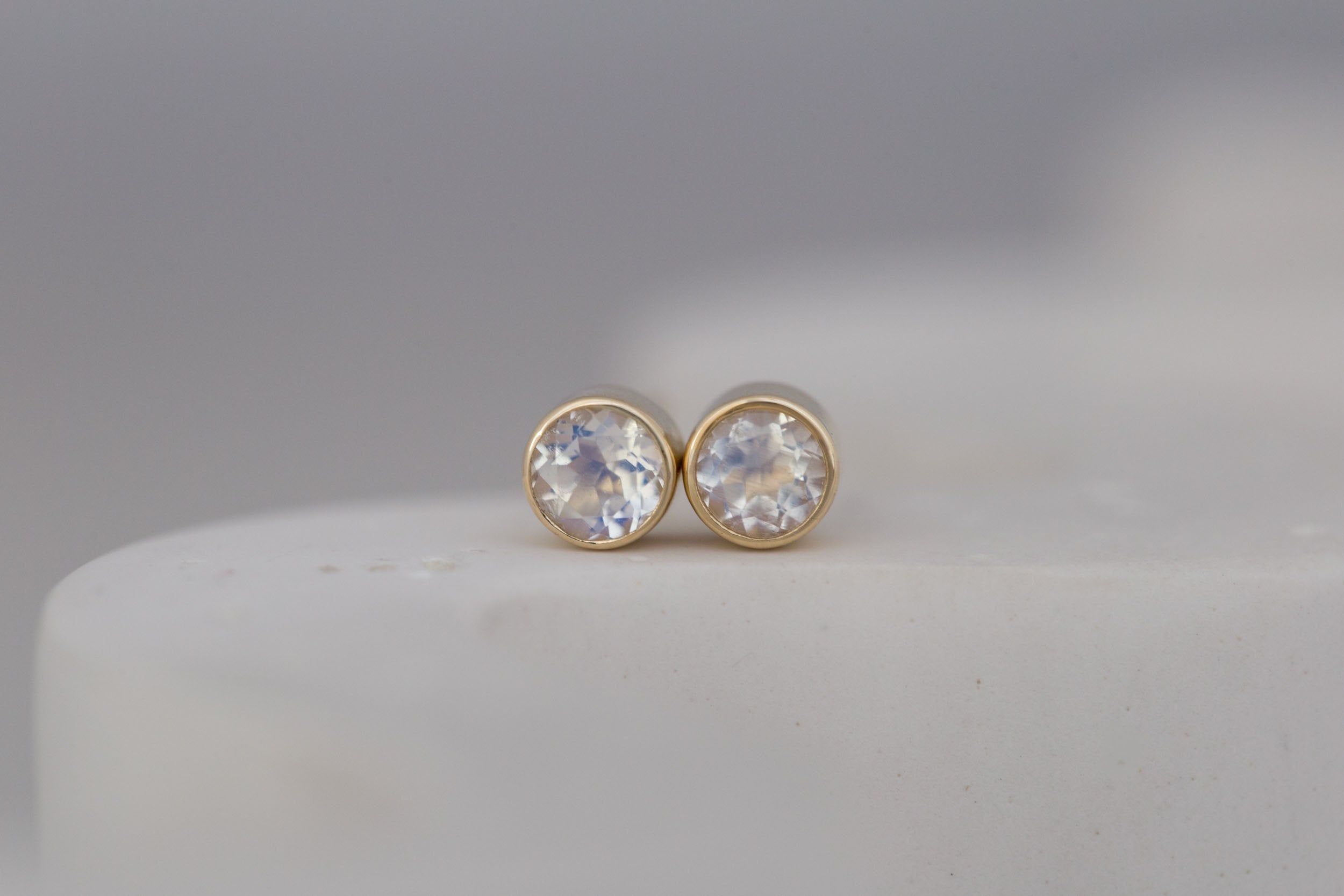 Moonstone Earrings | The Birthstone Collection | June | 14k Recycled Gold