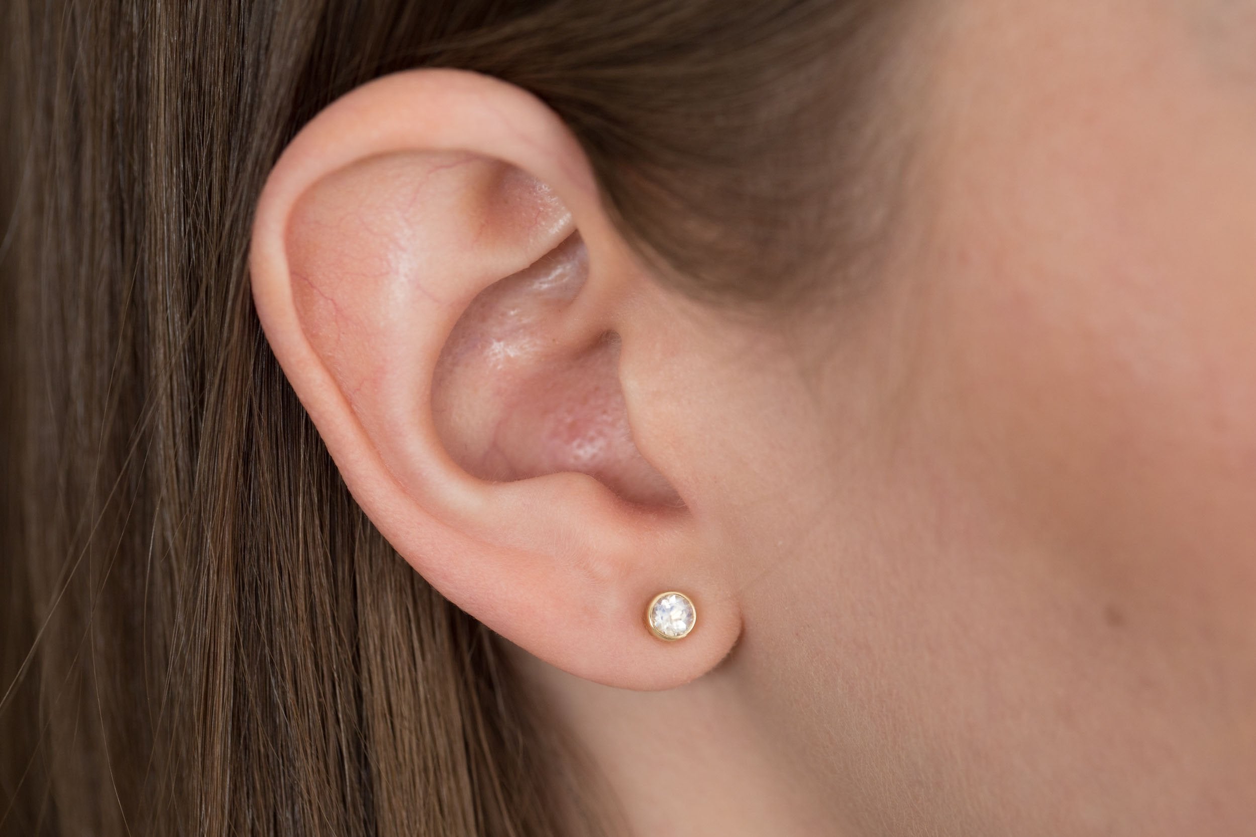 Moonstone Earrings | The Birthstone Collection | June | 14k Recycled Gold