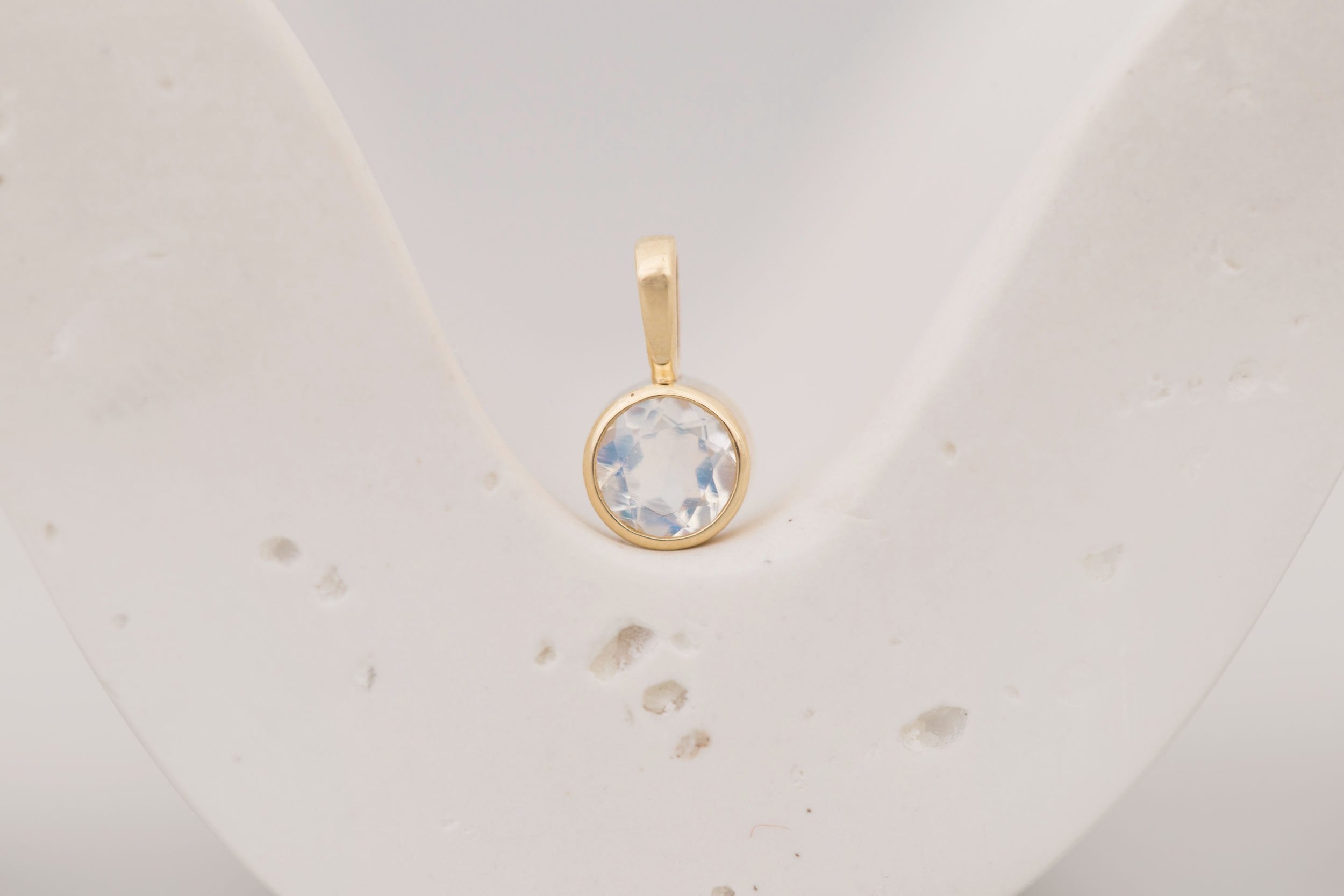 Moonstone Pendant | The Birthstone Collection | June | 14k Recycled Gold