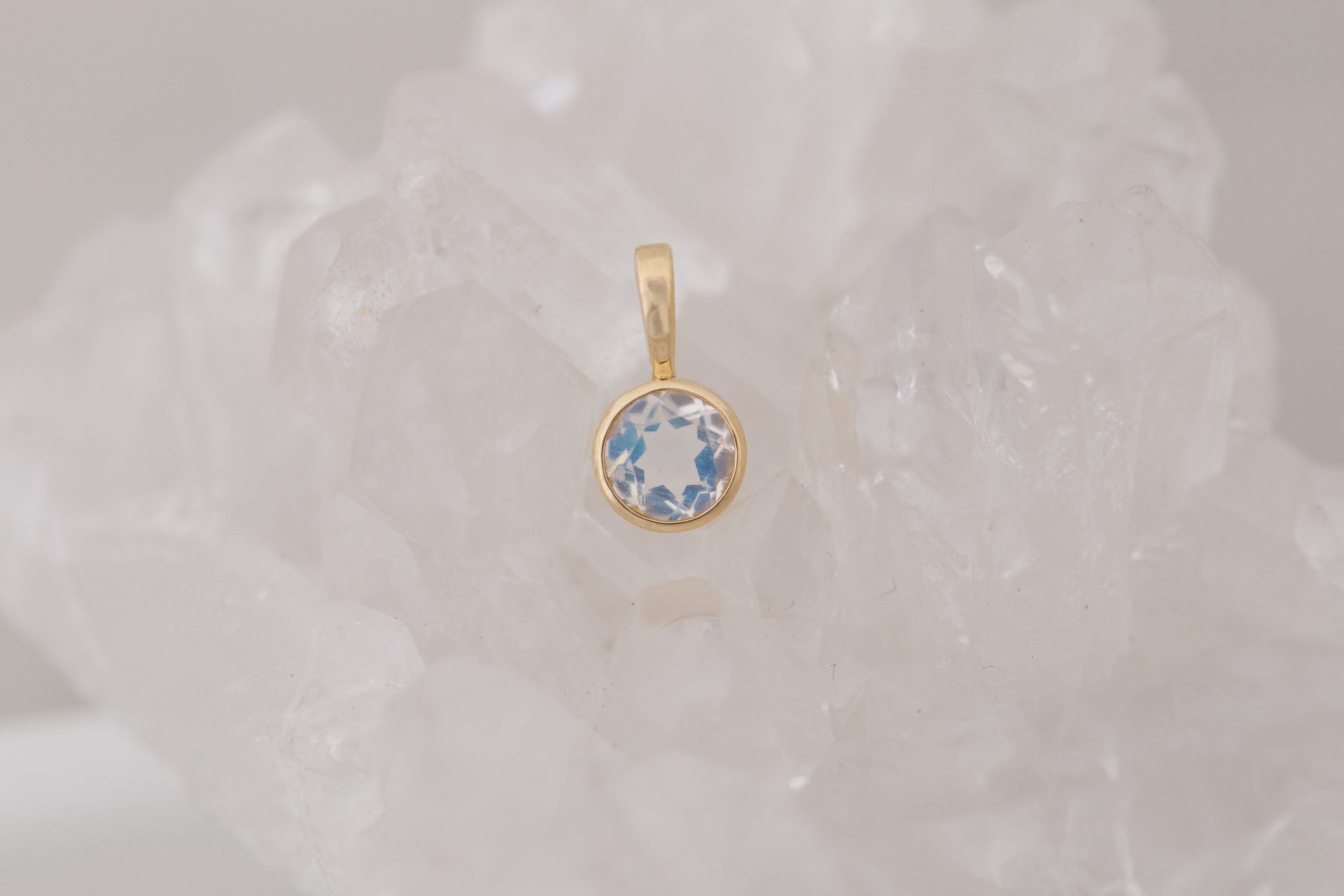 Moonstone Pendant | The Birthstone Collection | June | 14k Recycled Gold