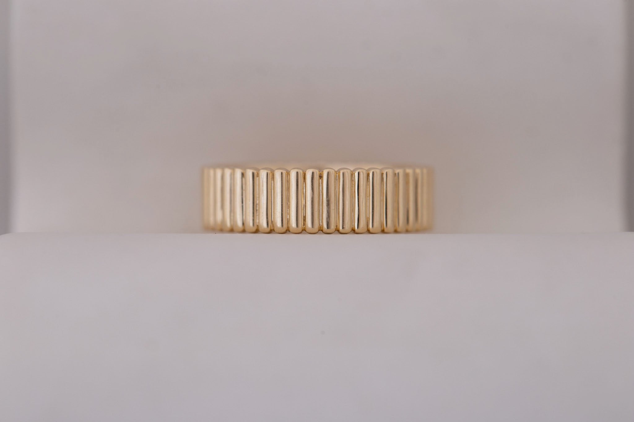 6 mm Fluted Band  | 14k Recycled Gold