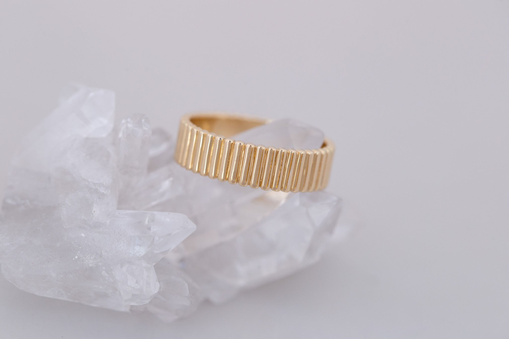 6 mm Fluted Band  | 14k Recycled Gold