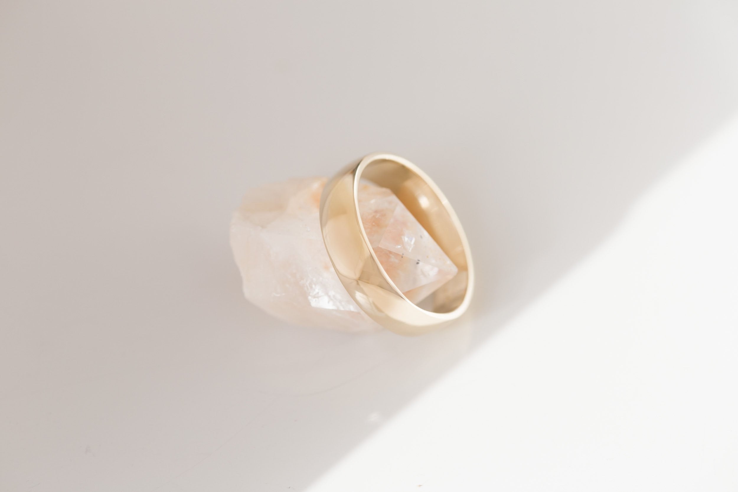 6 x 1.5 mm Half Round Band | 14k Recycled Yellow Gold