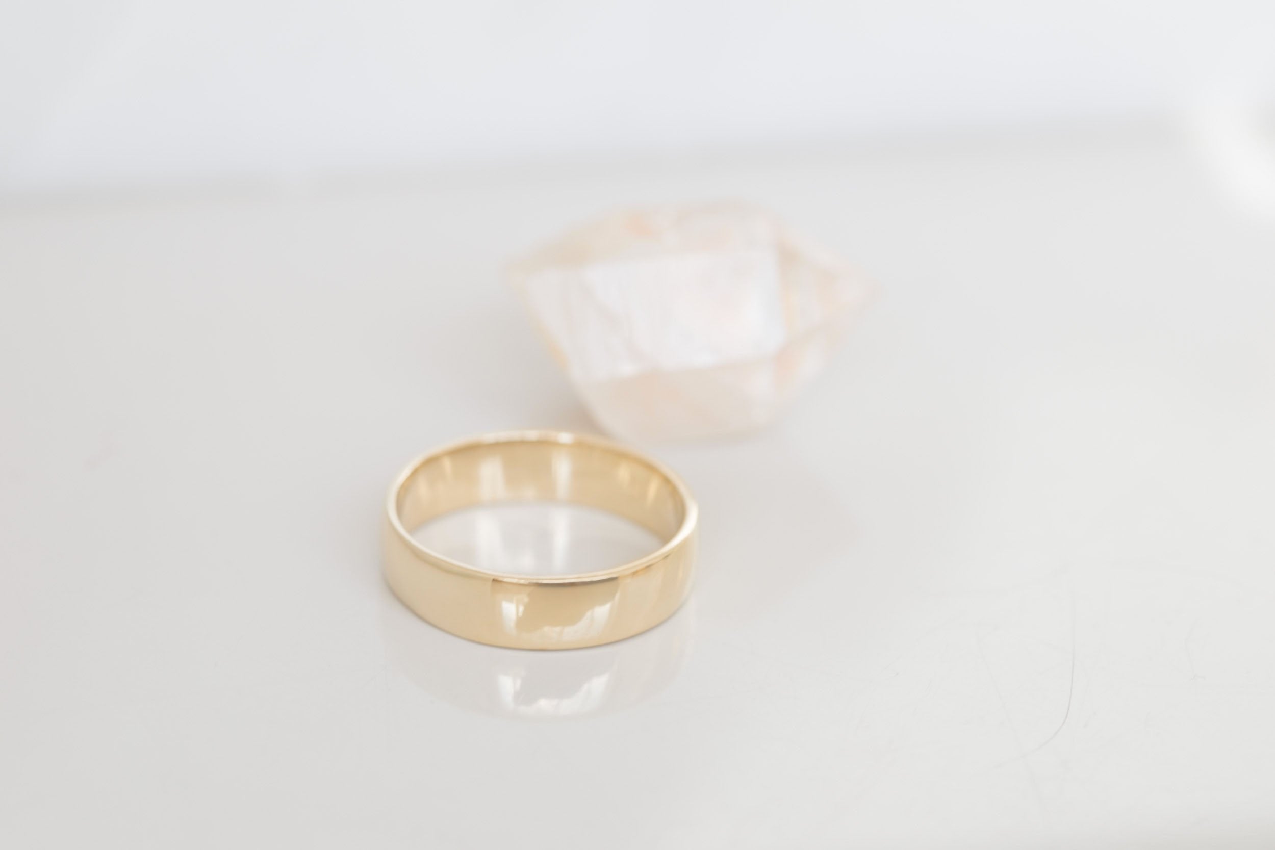 6 x 1.5 mm Half Round Band | 14k Recycled Yellow Gold