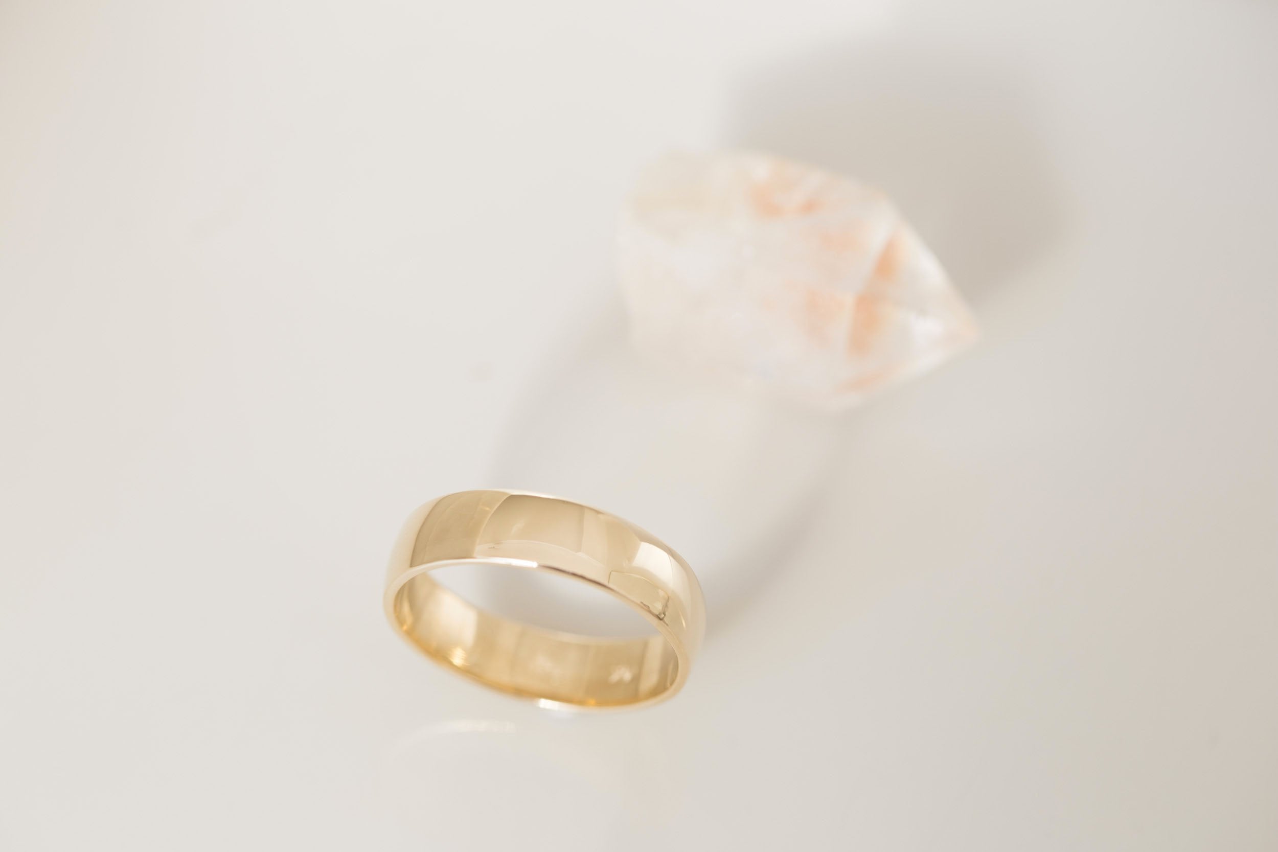 6 x 1.5 mm Half Round Band | 14k Recycled Yellow Gold