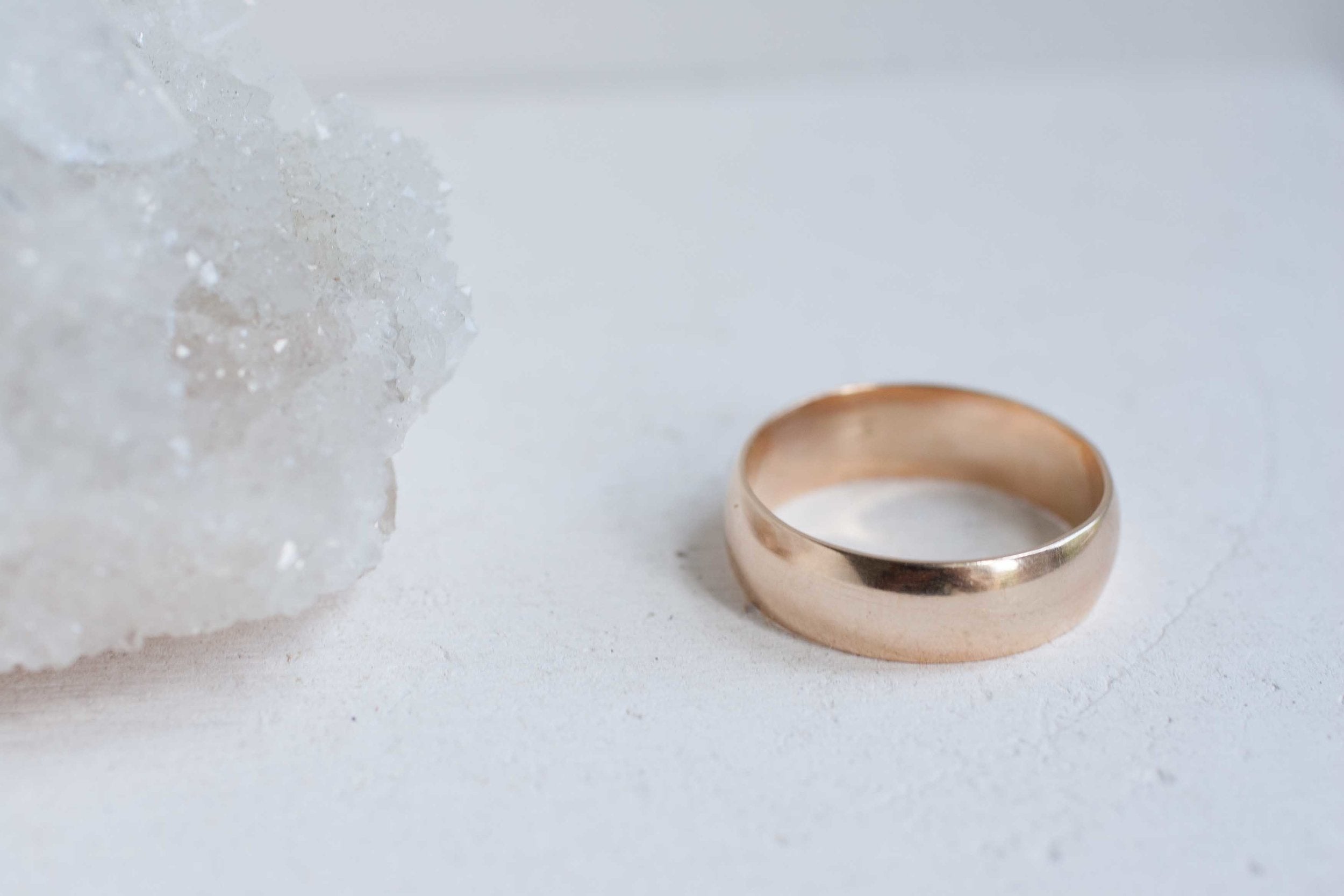 7 x 1.5 mm Half Round Band | 14k Recycled Yellow Gold