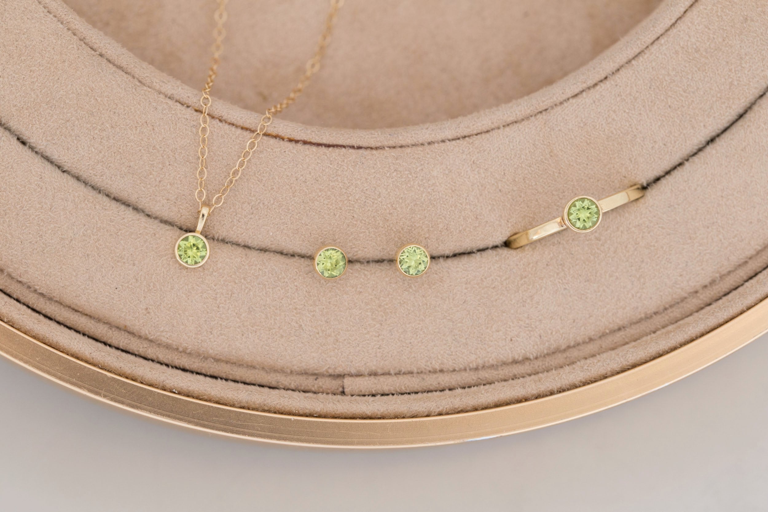 Peridot Earrings | The Birthstone Collection | August | 14k Recycled Gold