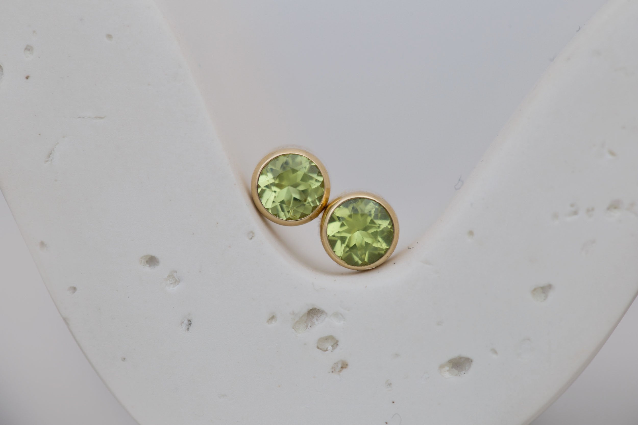 Peridot Earrings | The Birthstone Collection | August | 14k Recycled Gold