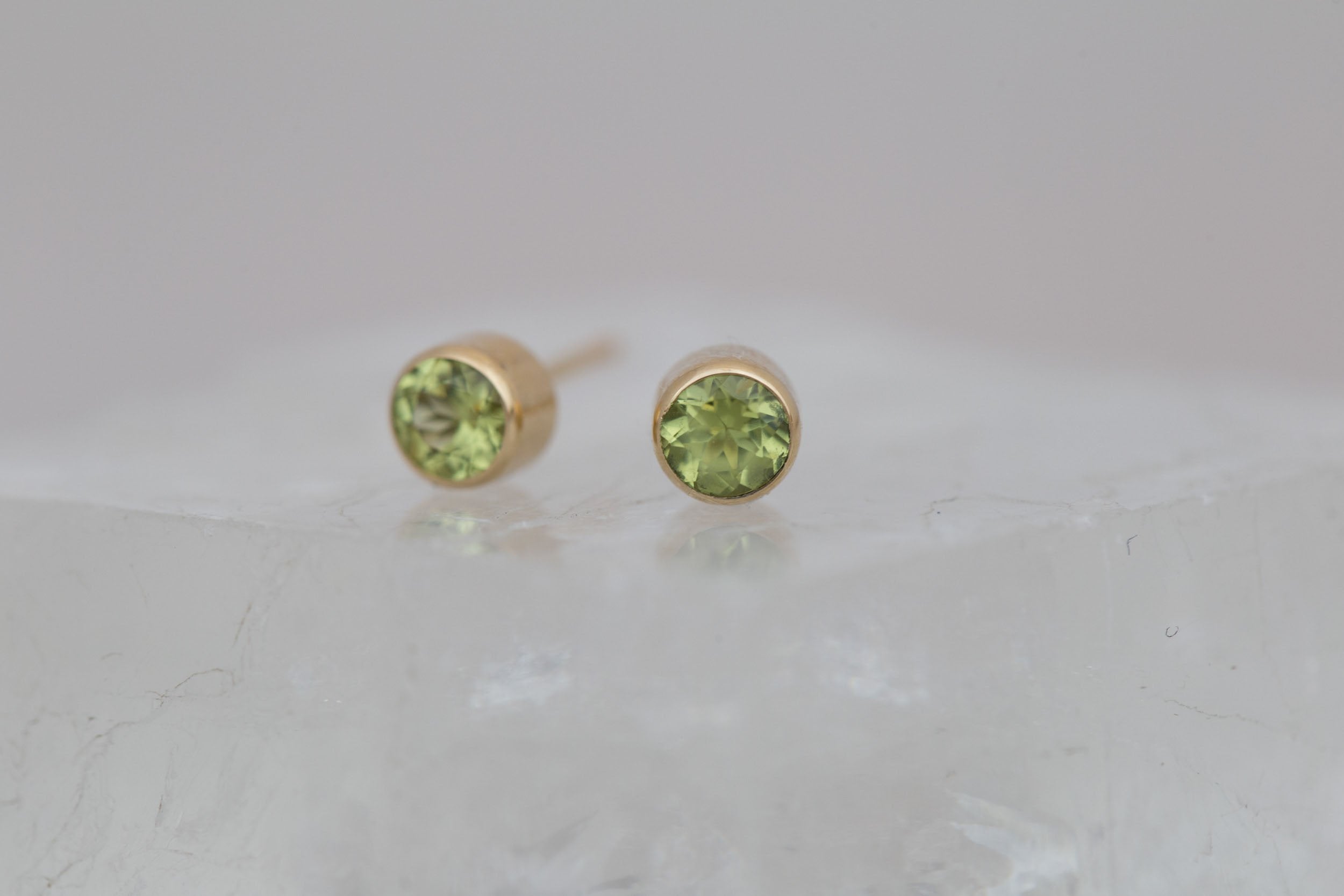 Peridot Earrings | The Birthstone Collection | August | 14k Recycled Gold