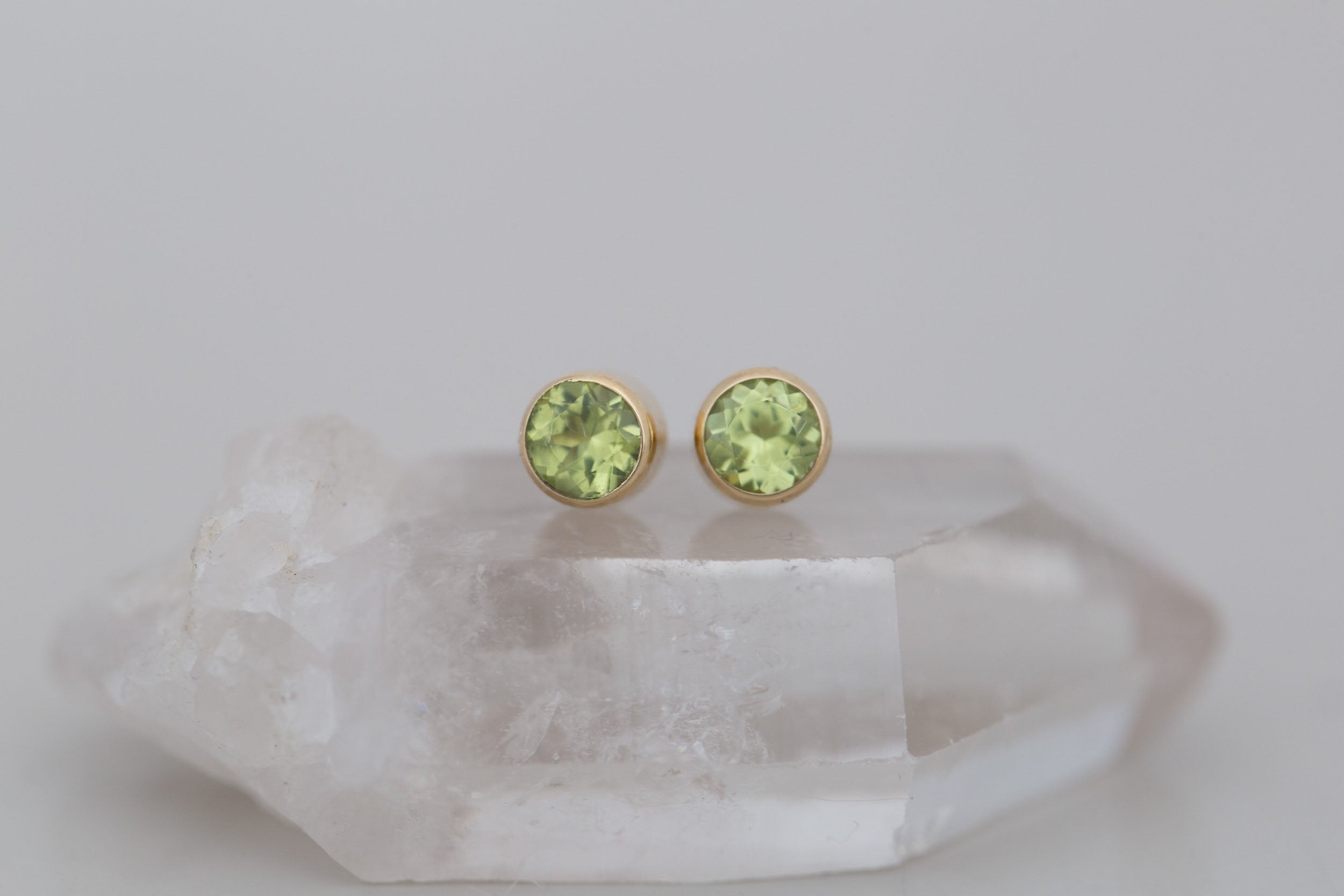 Peridot Earrings | The Birthstone Collection | August | 14k Recycled Gold