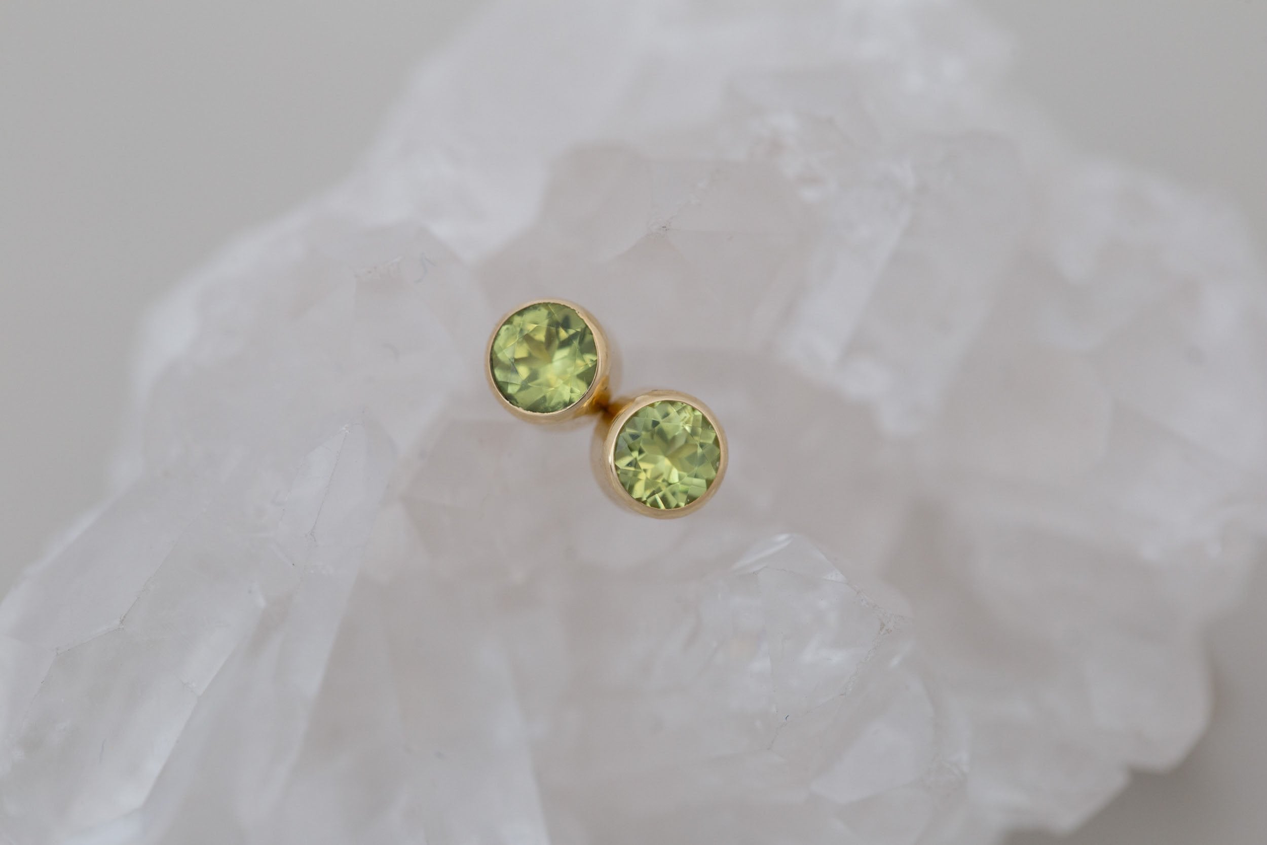 Peridot Earrings | The Birthstone Collection | August | 14k Recycled Gold