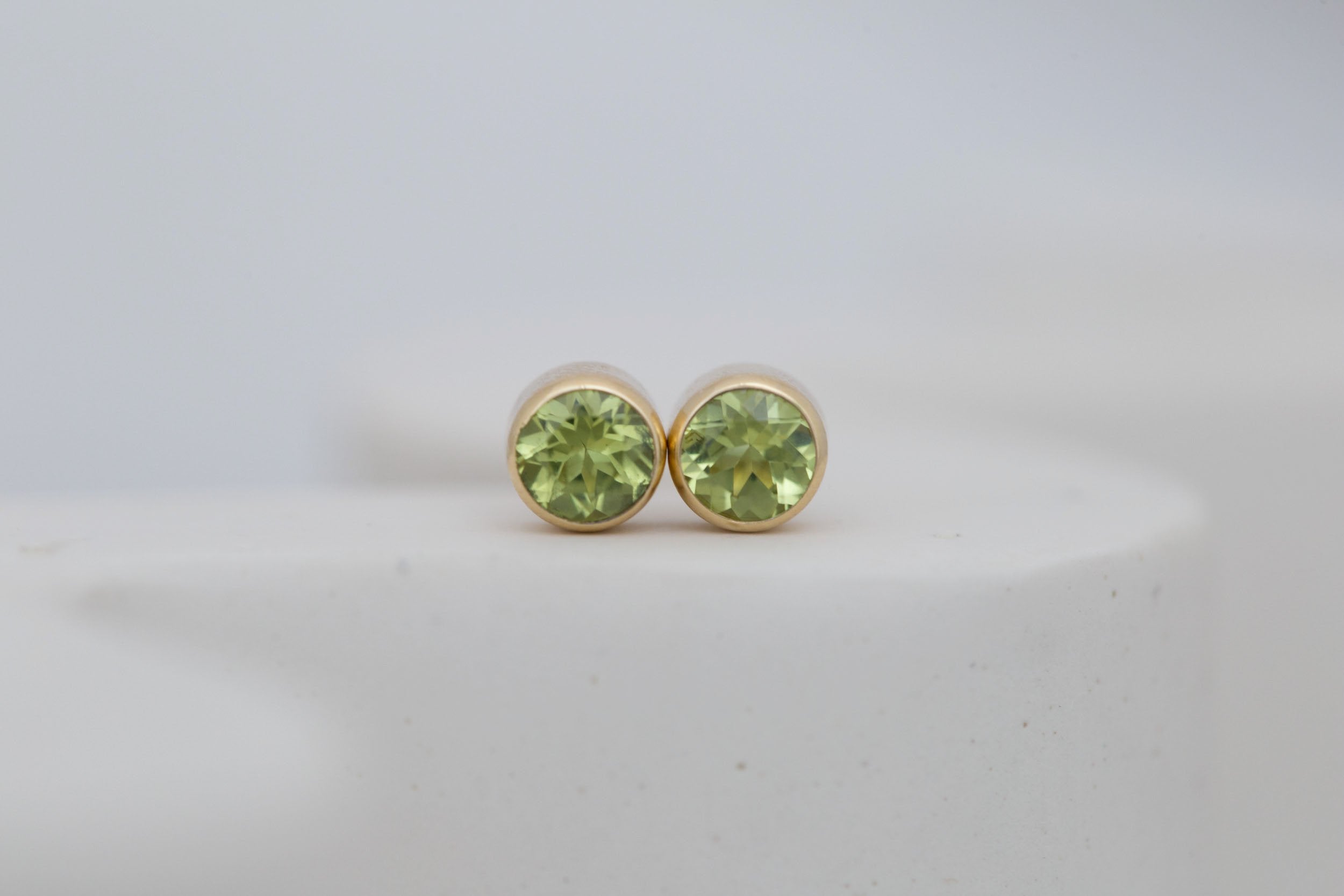 Peridot Earrings | The Birthstone Collection | August | 14k Recycled Gold
