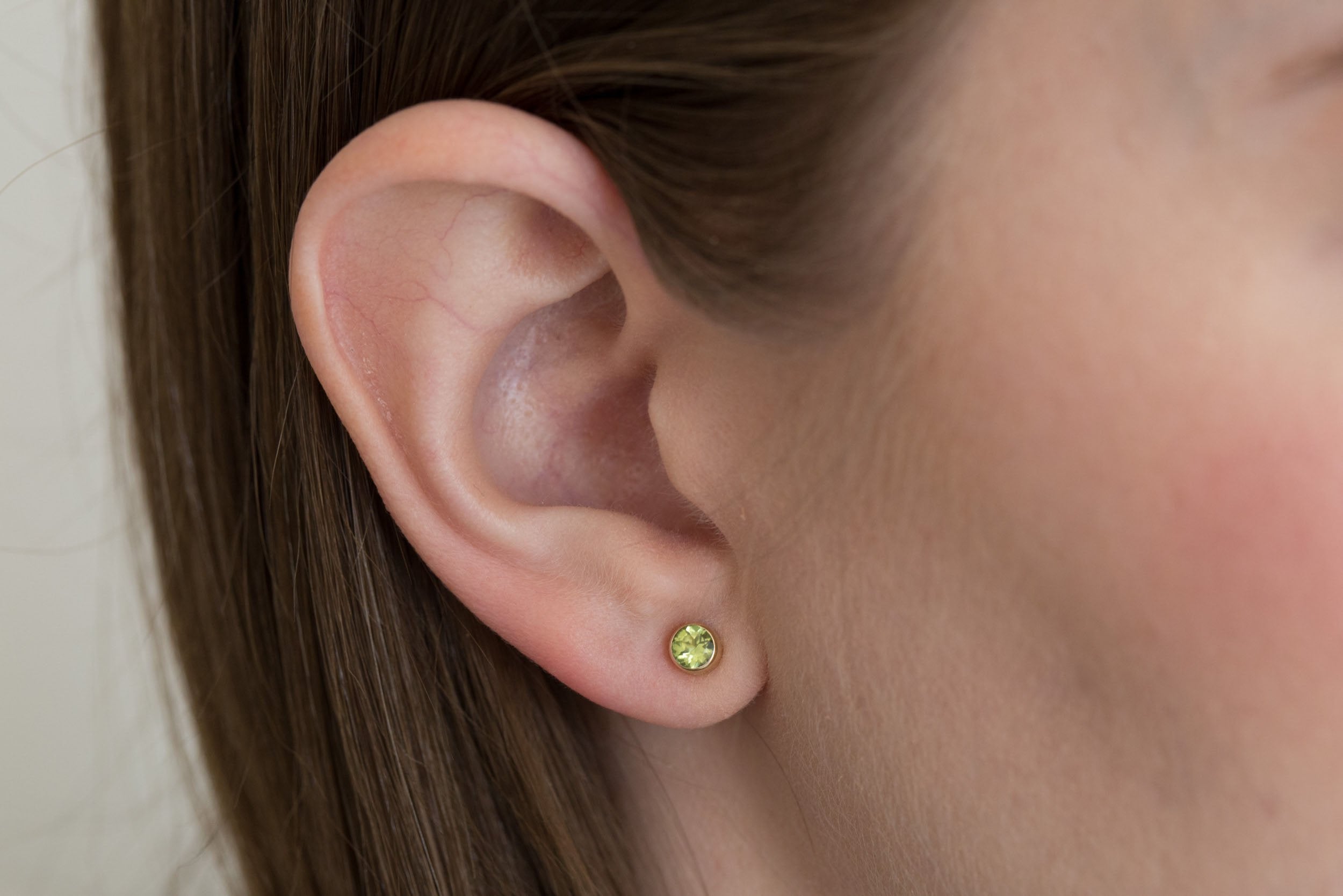 Peridot Earrings | The Birthstone Collection | August | 14k Recycled Gold