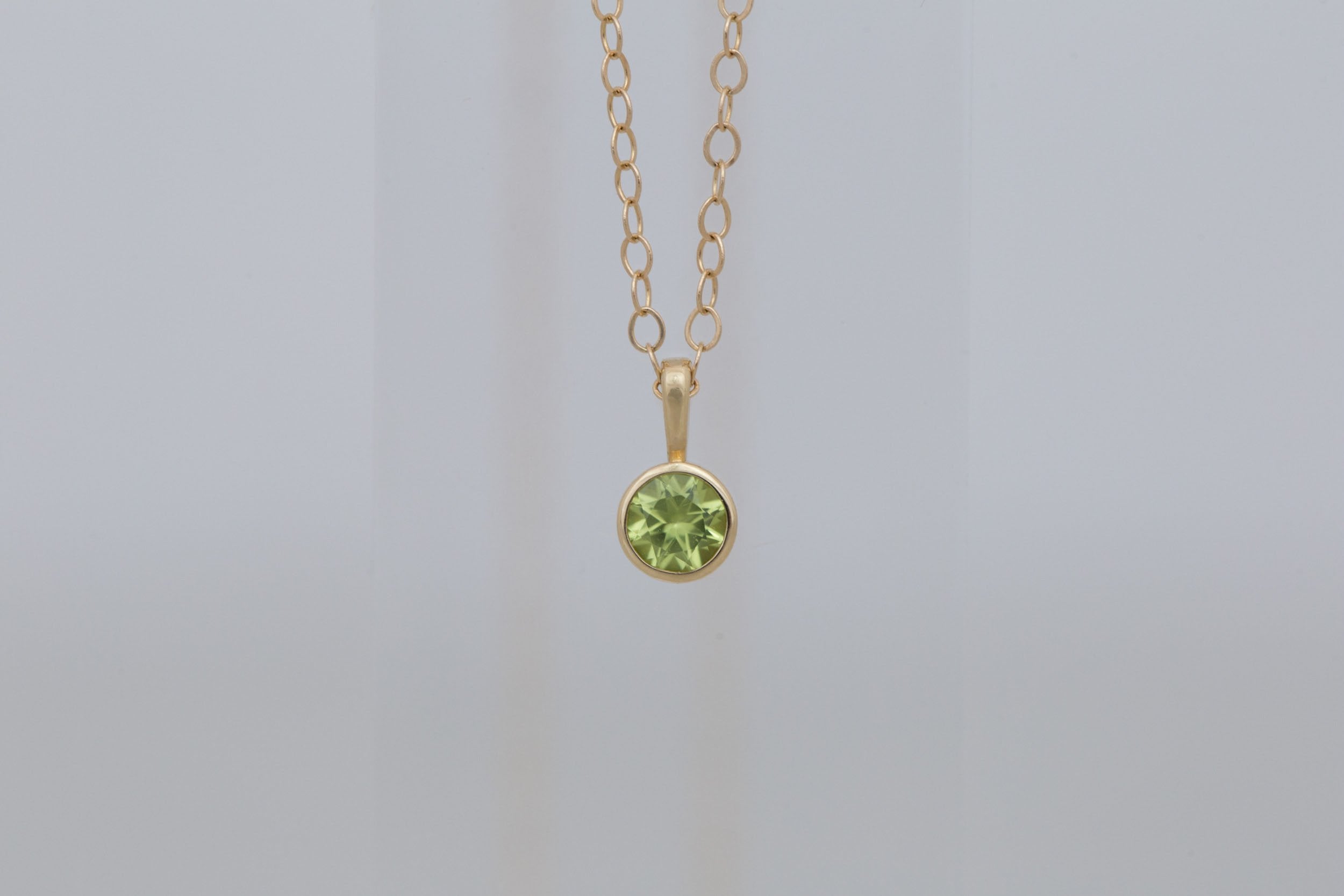 Peridot Necklace | The Birthstone Collection | August | 14k Recycled Gold