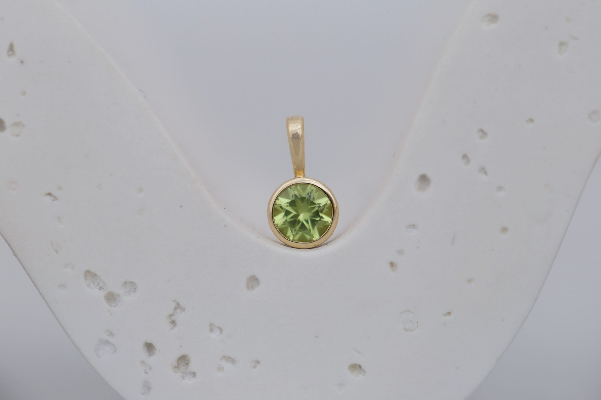 Peridot Pendant | The Birthstone Collection | August | 14k Recycled Gold